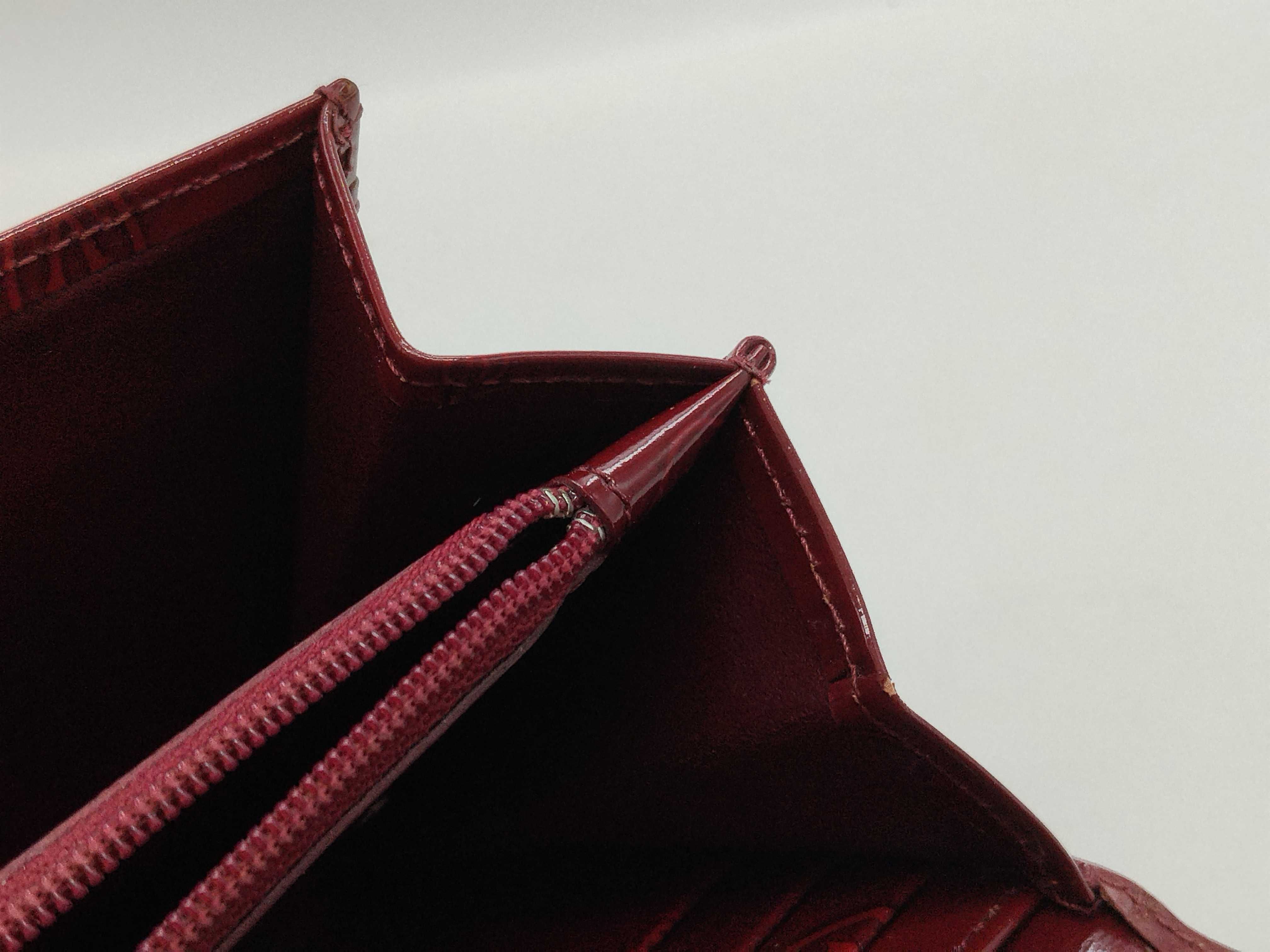 patent leather long wallet — view 14