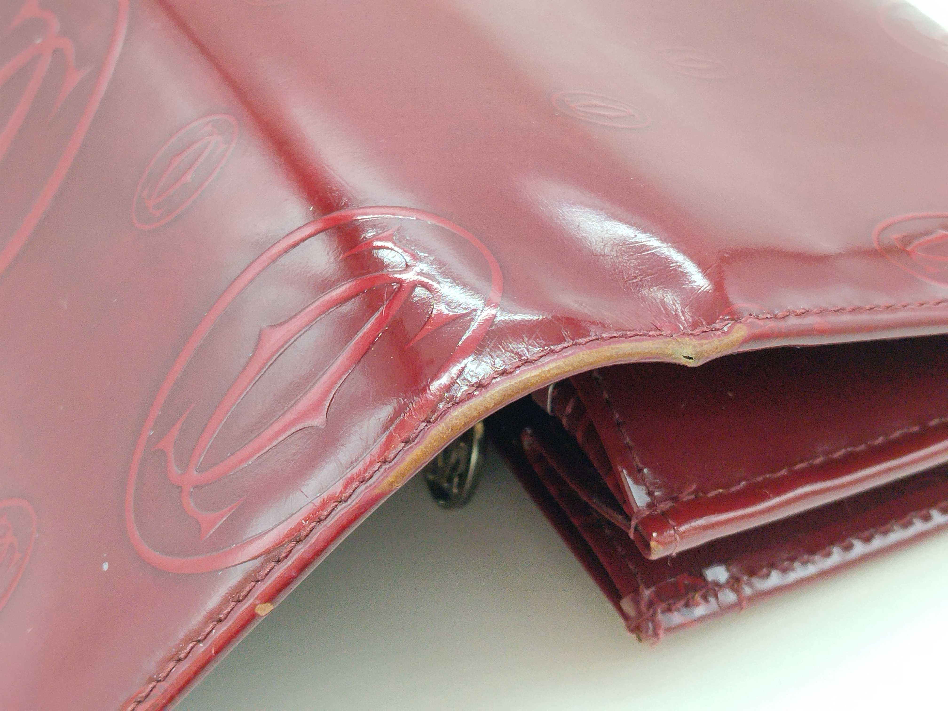 patent leather long wallet — view 15