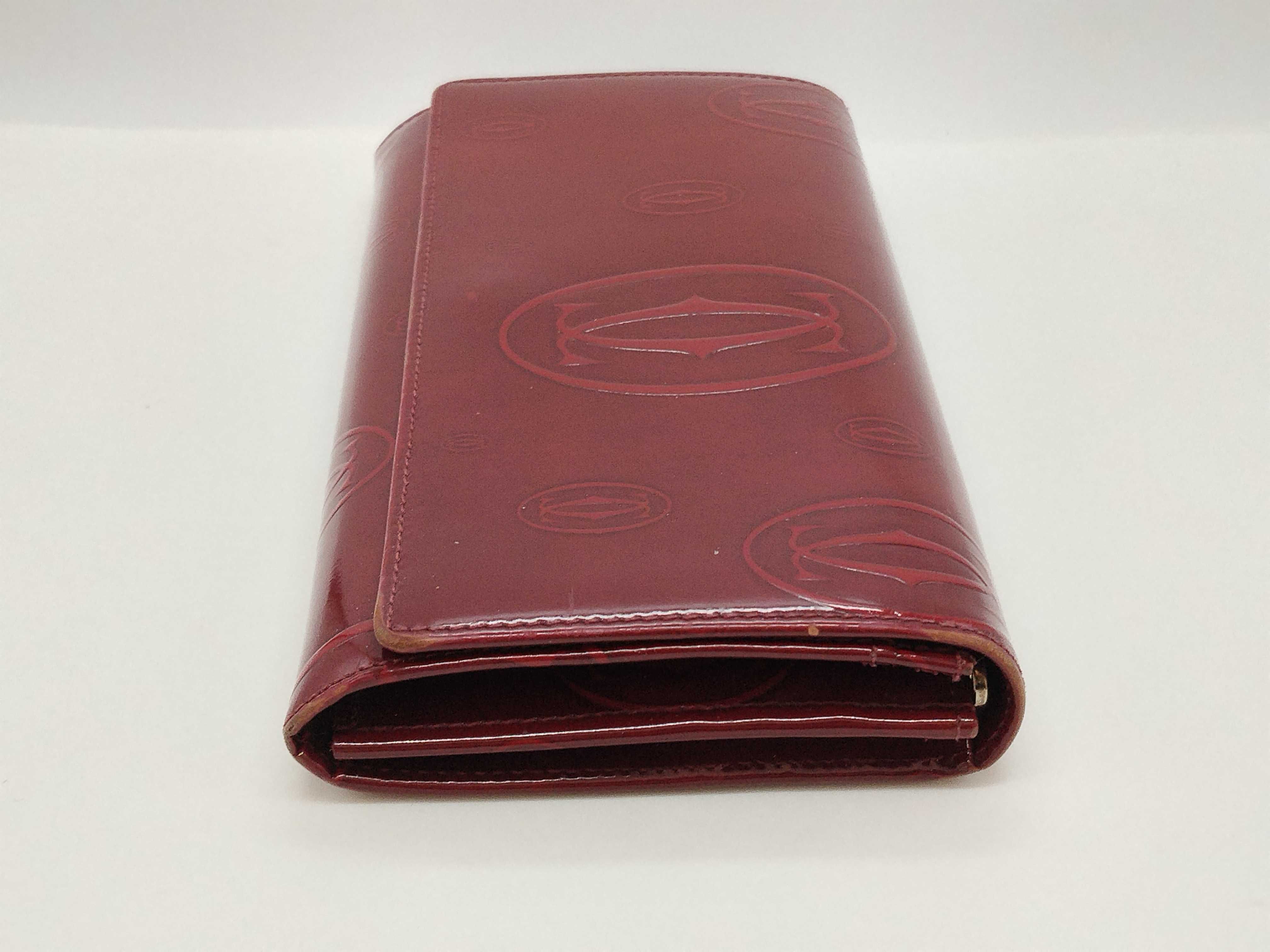 patent leather long wallet — view 3