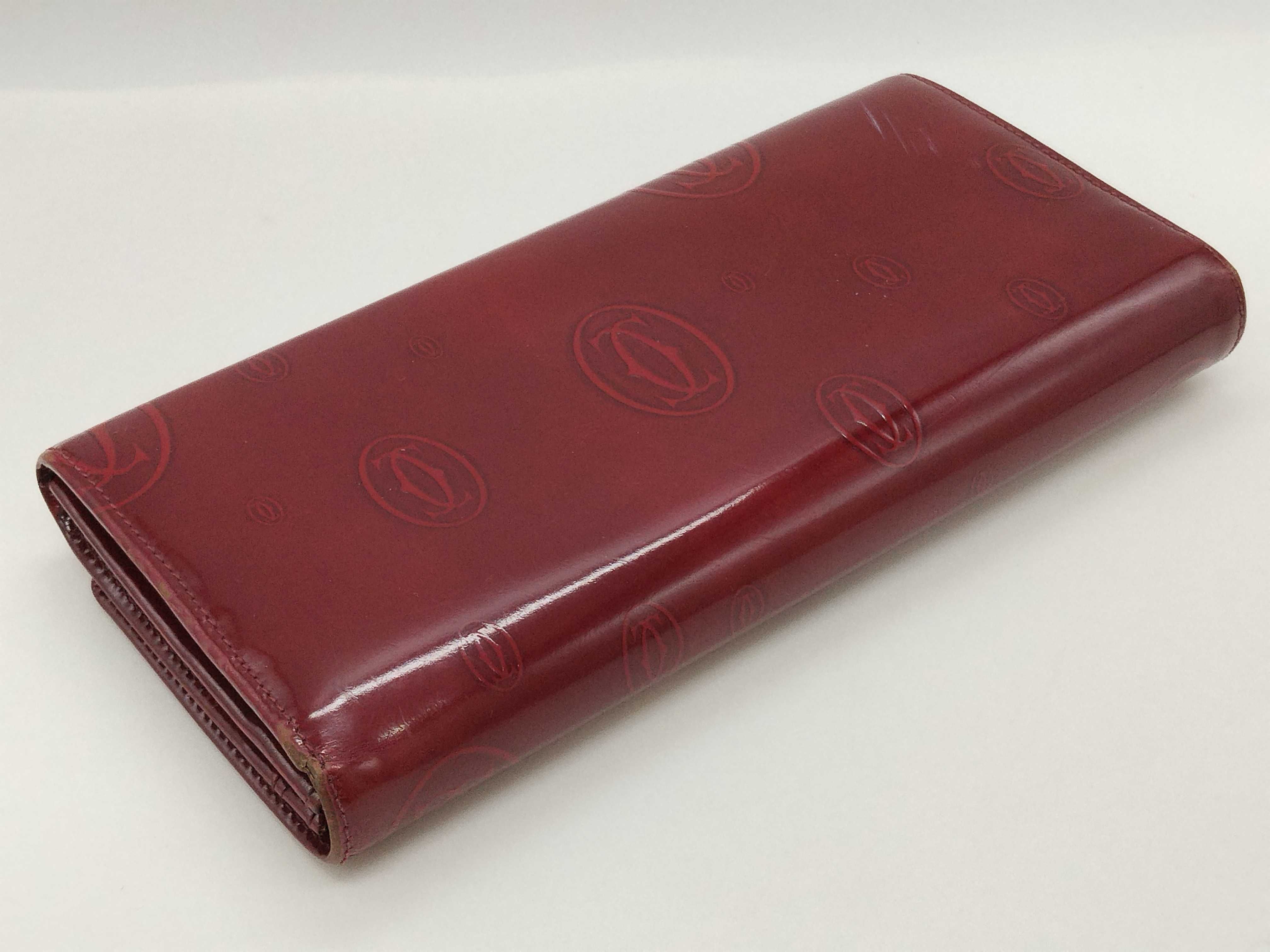 patent leather long wallet — view 7