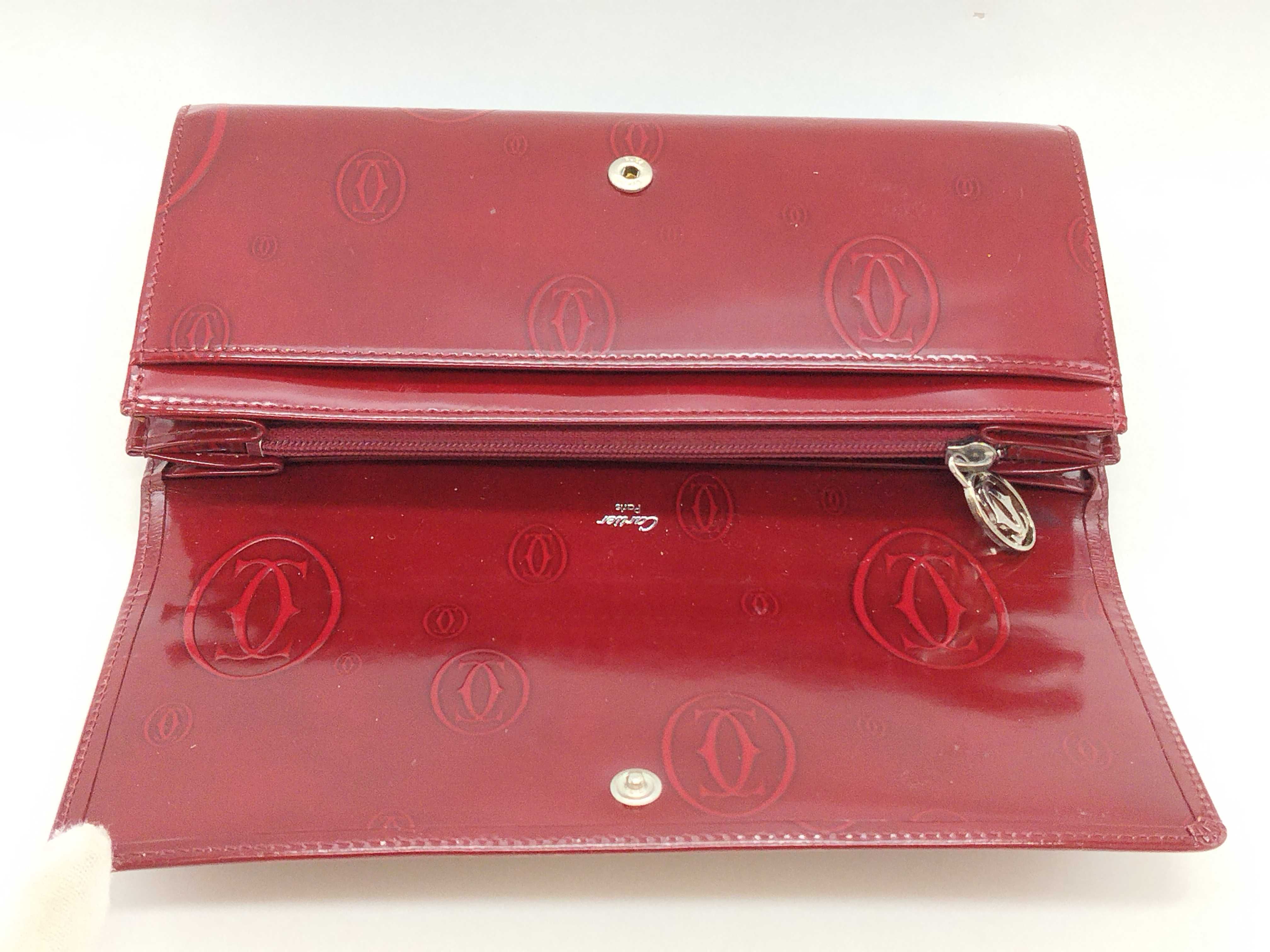 patent leather long wallet — view 8