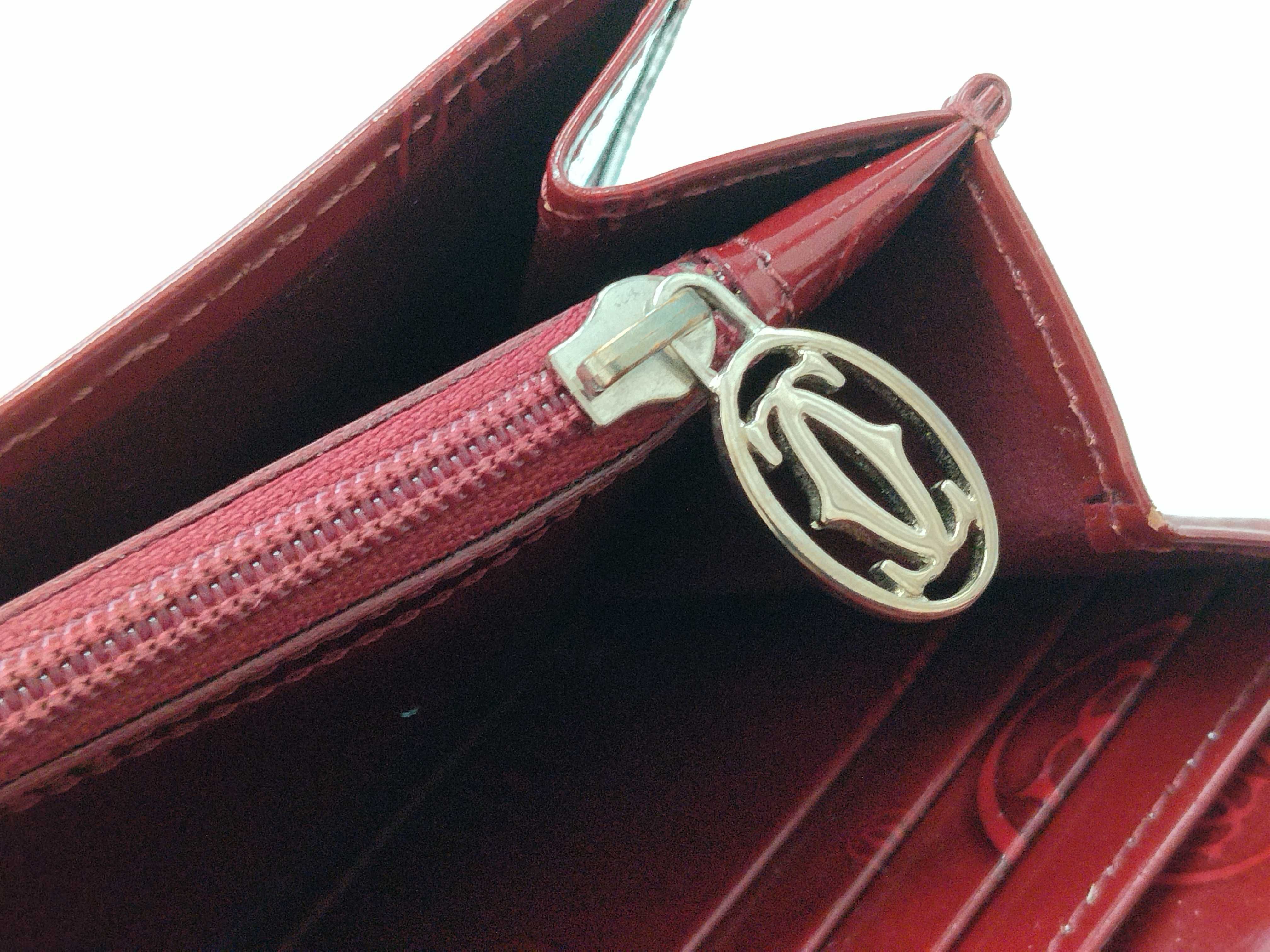 patent leather long wallet — view 9