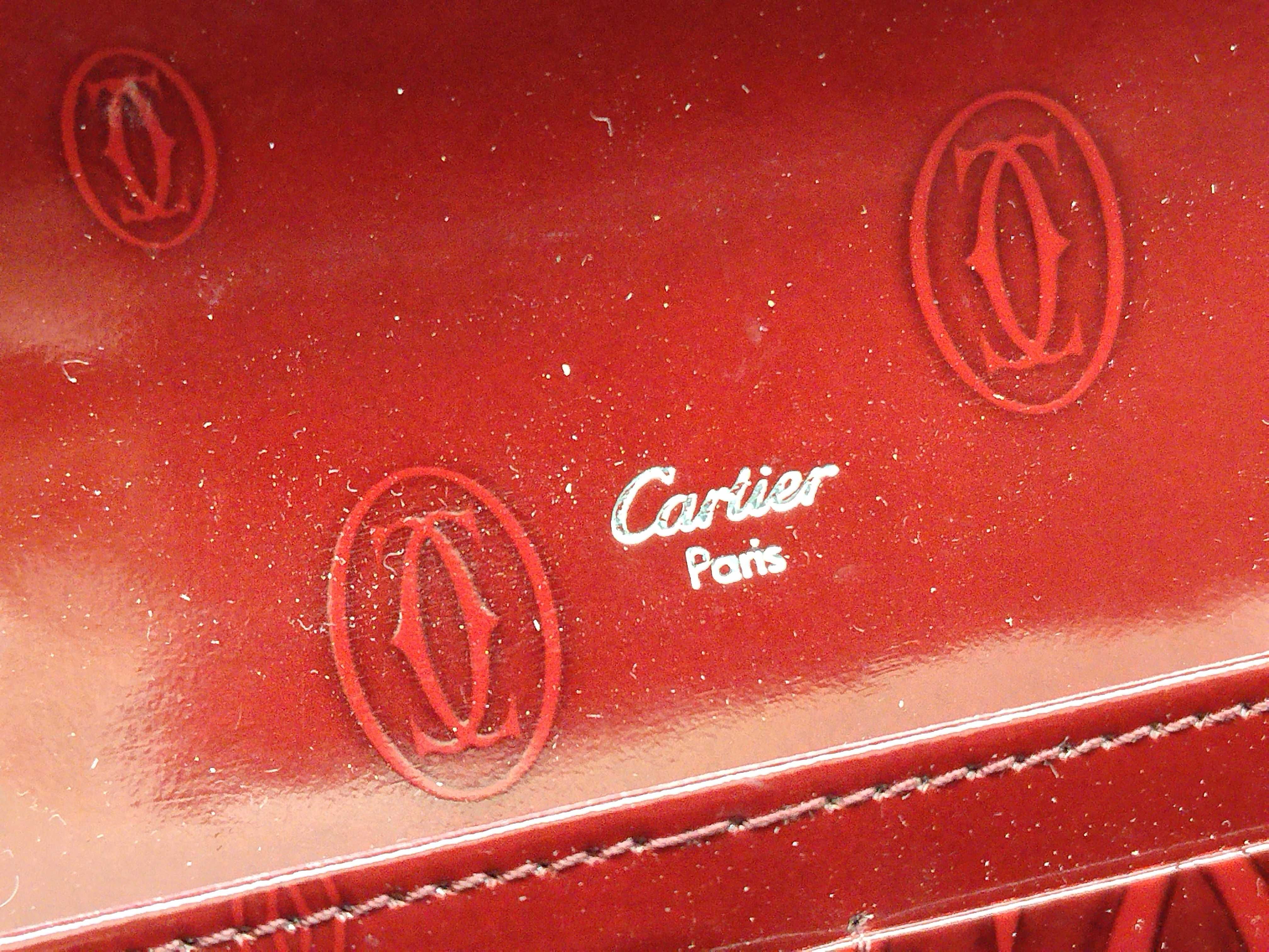 patent leather long wallet — view 10
