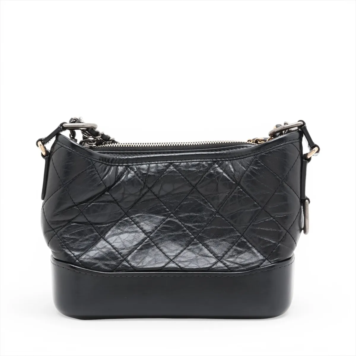 Gabrielle de Chanel Vintage Calfskin Chain Shoulder Bag, Black with Gold and Silver Hardware, 29699016, Serial Number 29 — view 2