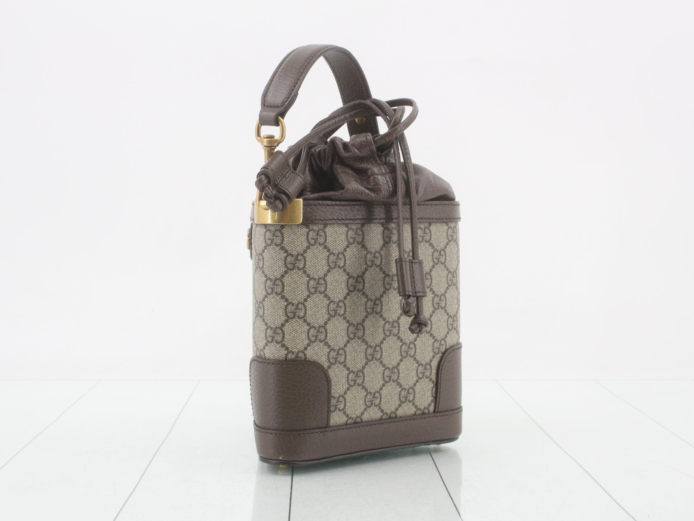Ophidia GG Supreme Bucket Handbag — view 3