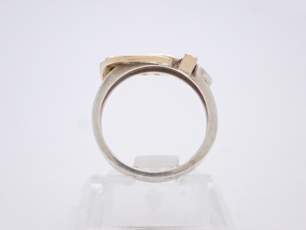 Horseshoe belt, size 10, 925 x 750 combination, ring, 4.2g — view 3