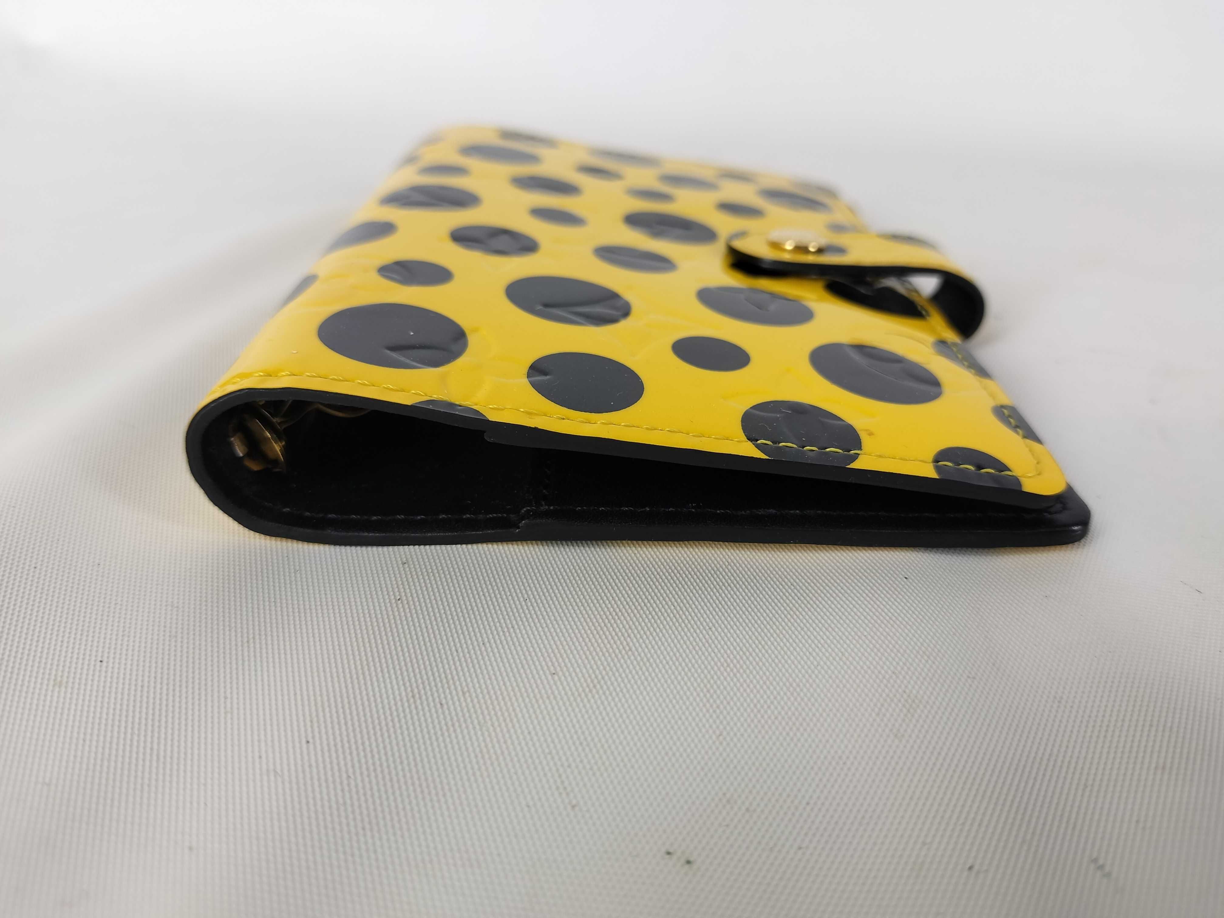 Vernis Yayoi Kusama Agenda Yellow x Black Notebook Cover — view 3