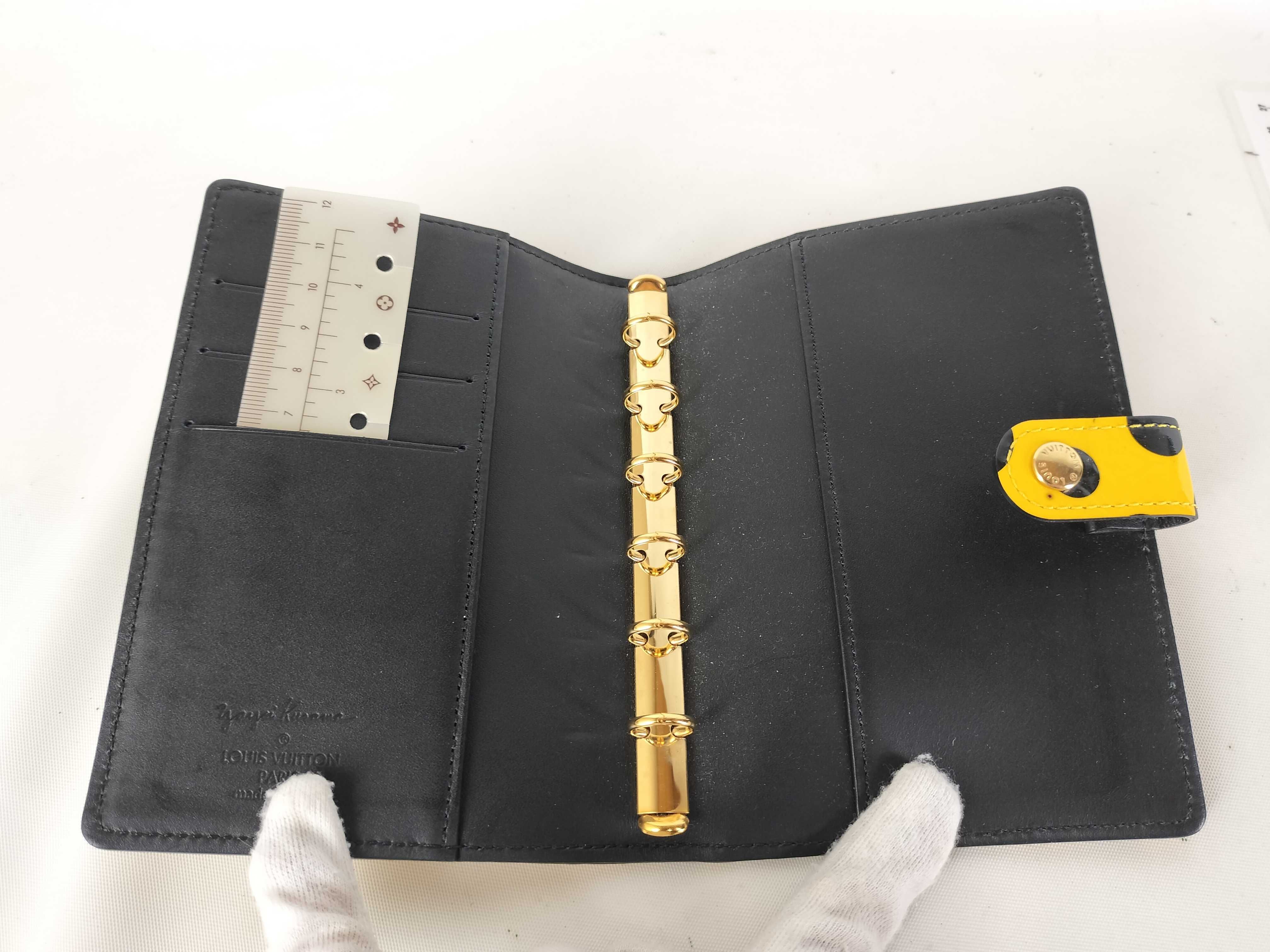 Vernis Yayoi Kusama Agenda Yellow x Black Notebook Cover — view 6