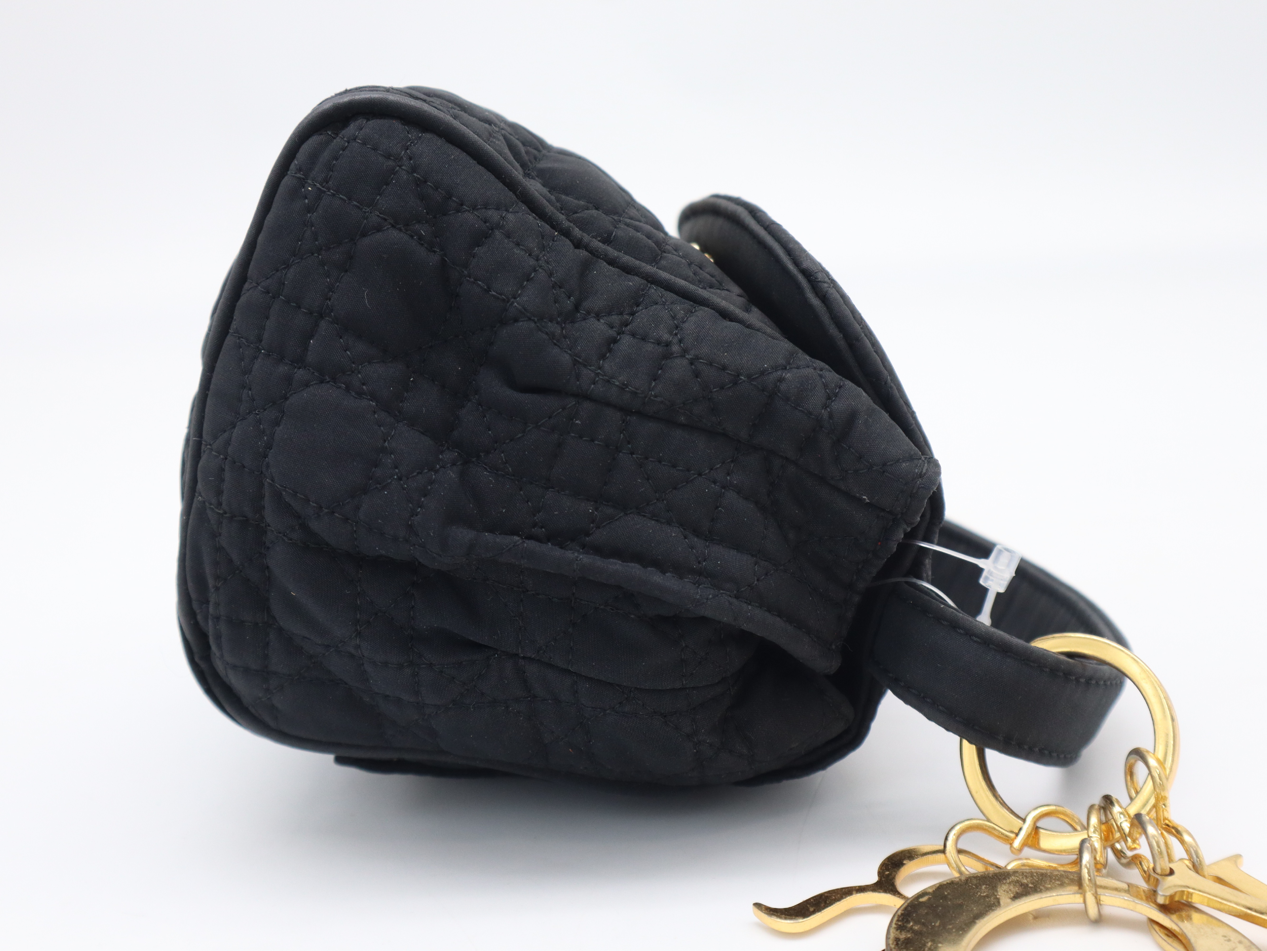 Cannage Mini Nylon Black Handbag — view 4