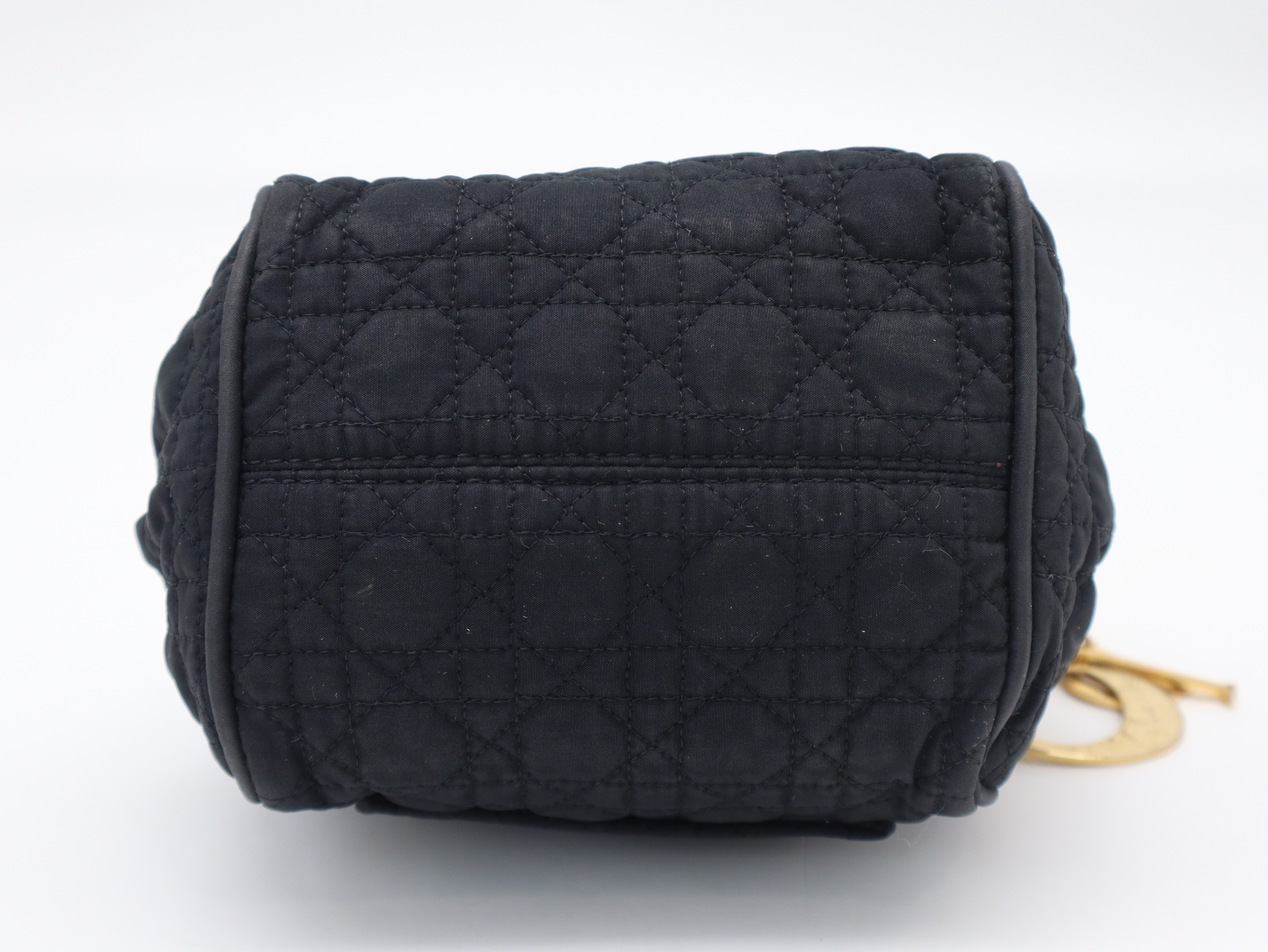 Cannage Mini Nylon Black Handbag — view 5