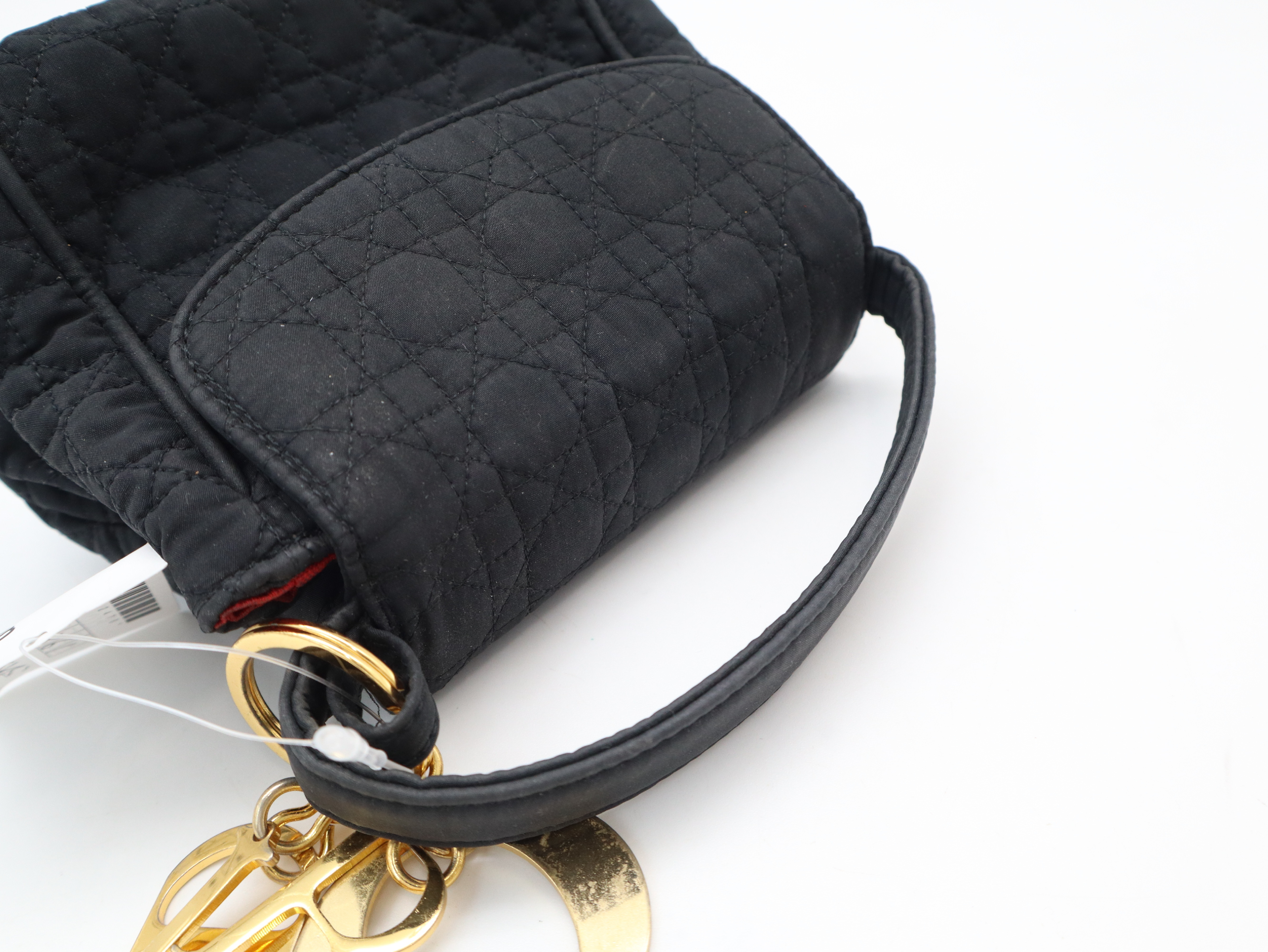 Cannage Mini Nylon Black Handbag — view 6
