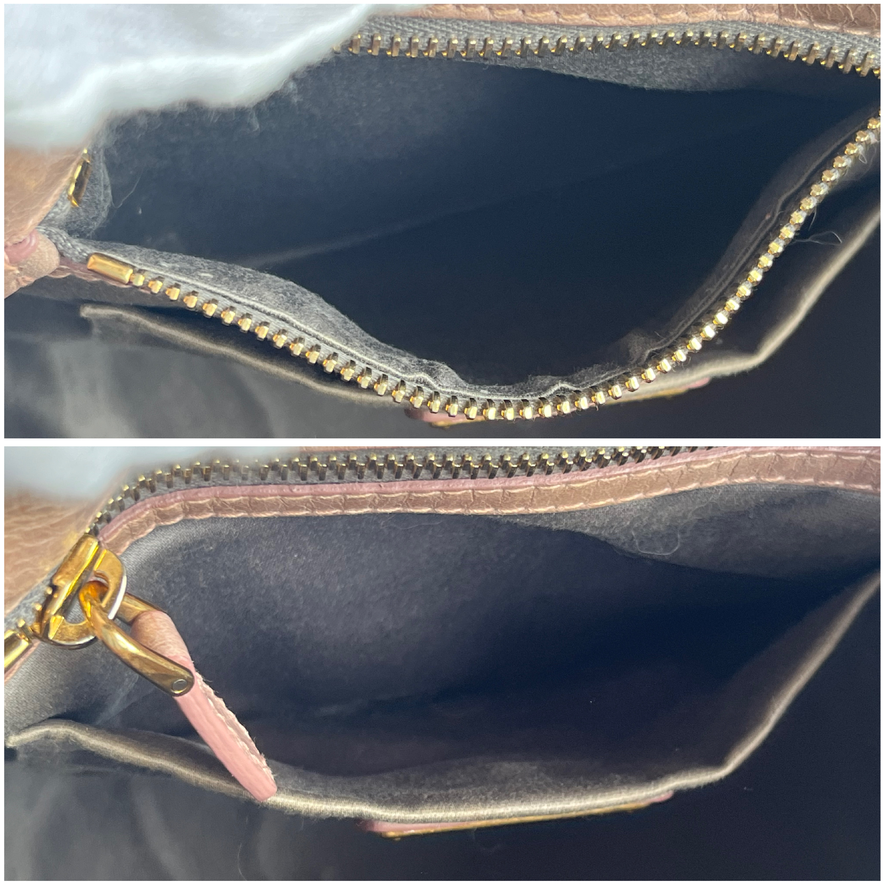 Vitello Luxe Pink Beige 2-Way Handbag with Shoulder Strap (Shoulder Bag) — view 14