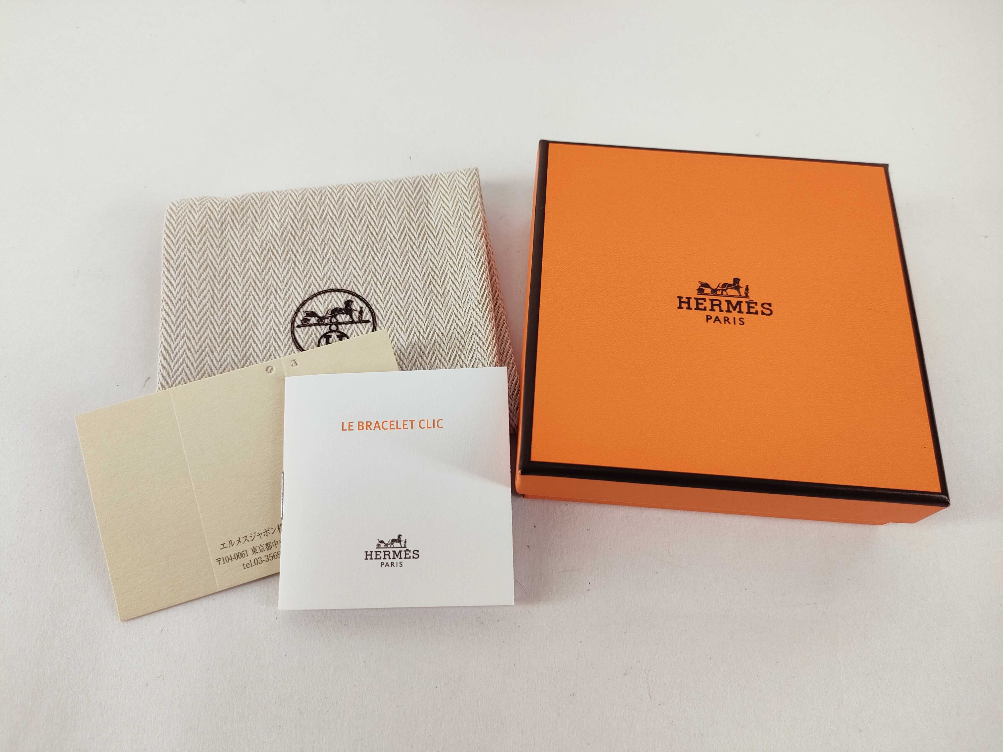 Click H Bangle, Silver x Orange, Bracelet/Bangle — view 12