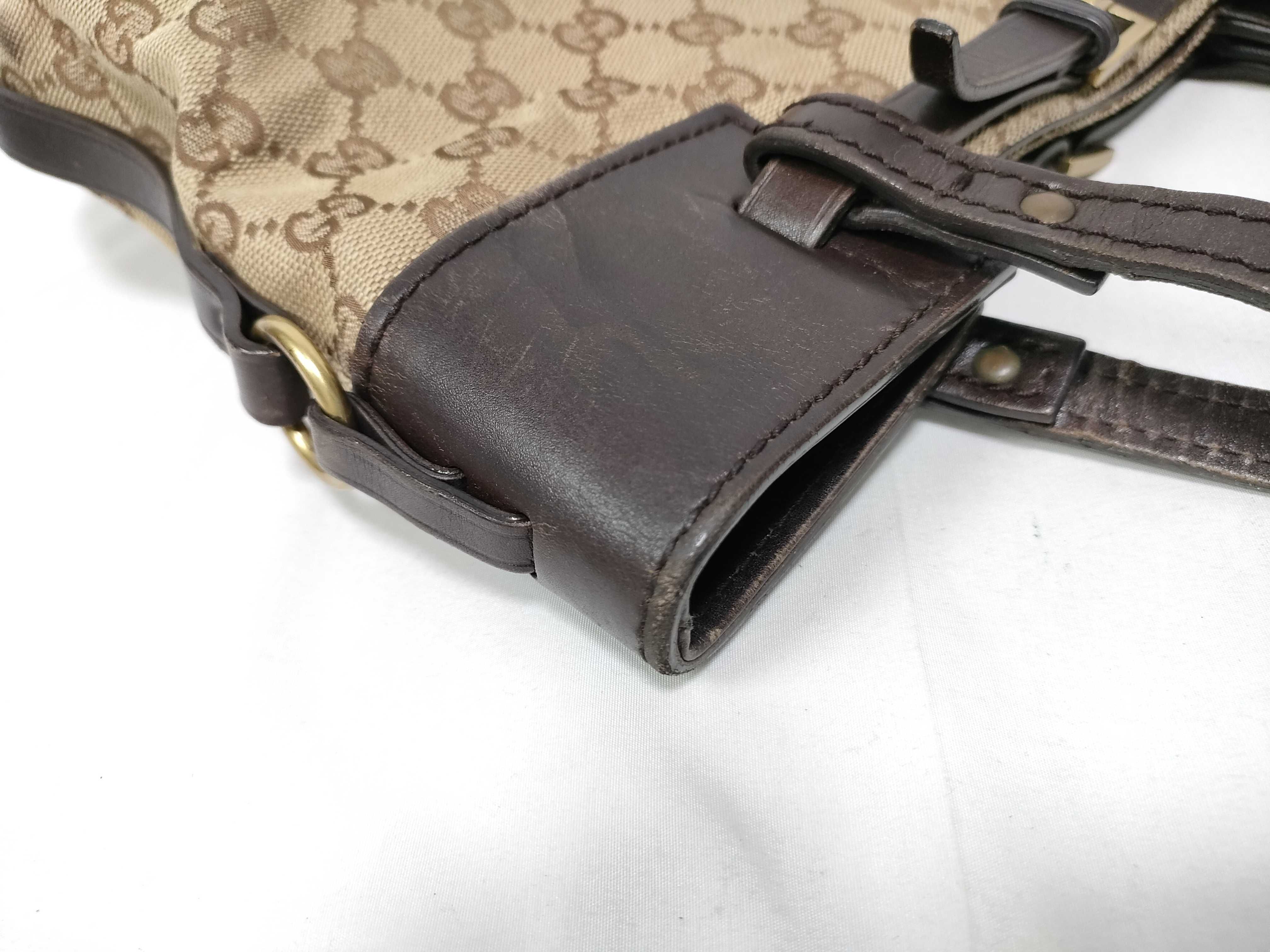 Canvas Leather Shoulder Bag — view 12