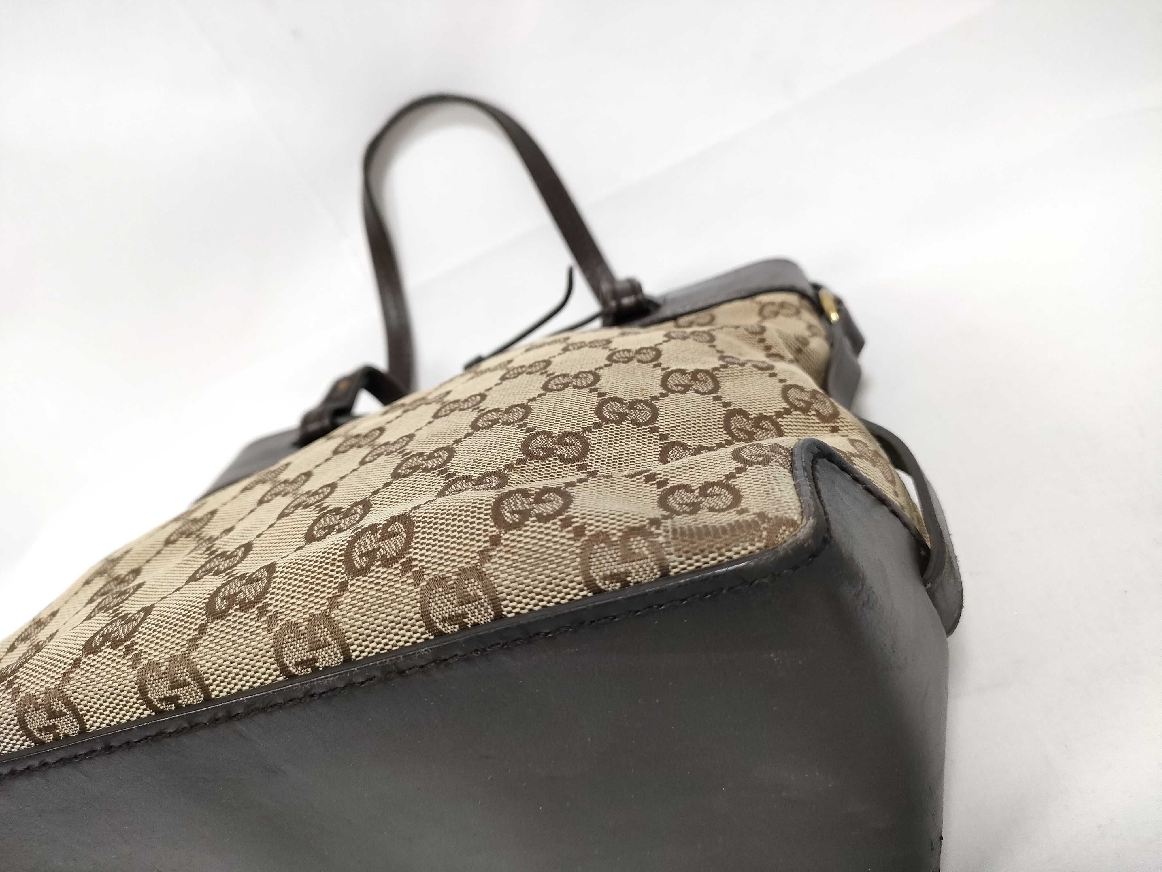 Canvas Leather Shoulder Bag — view 5