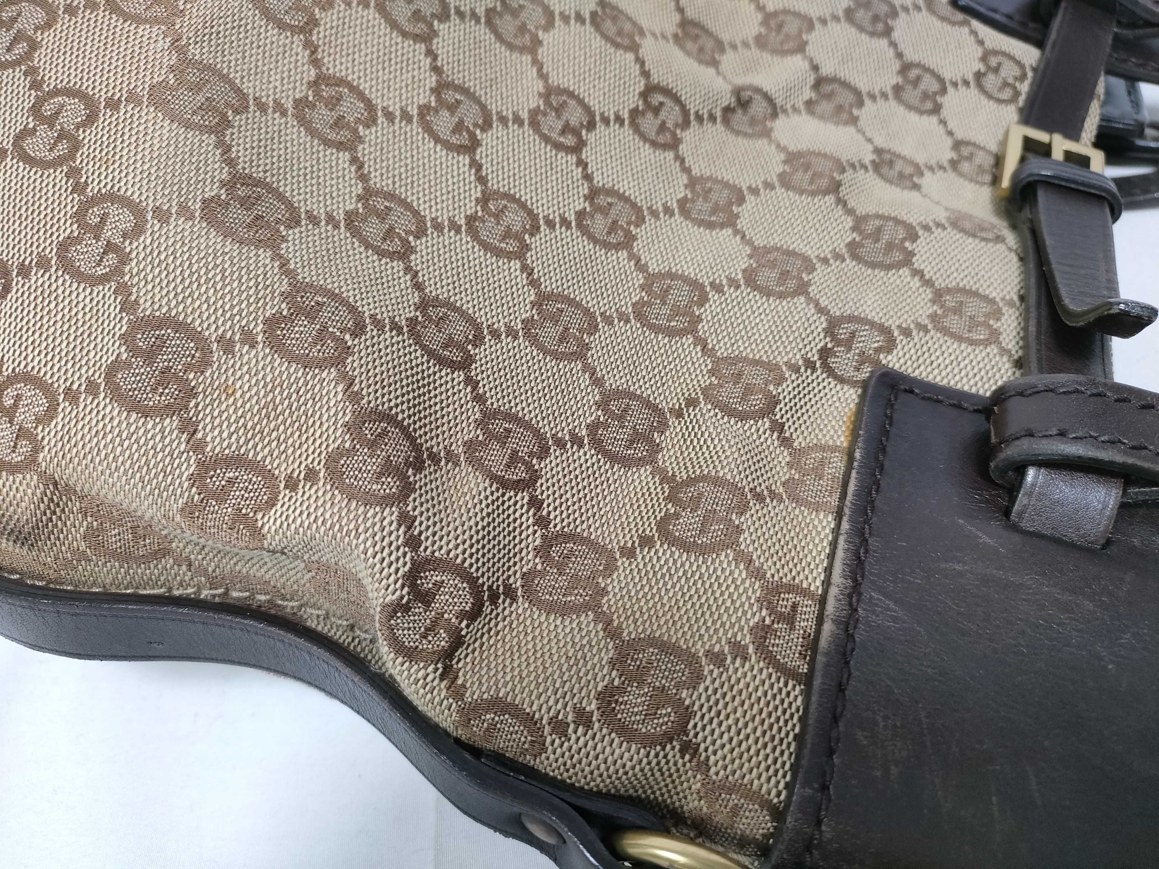 Canvas Leather Shoulder Bag — view 8