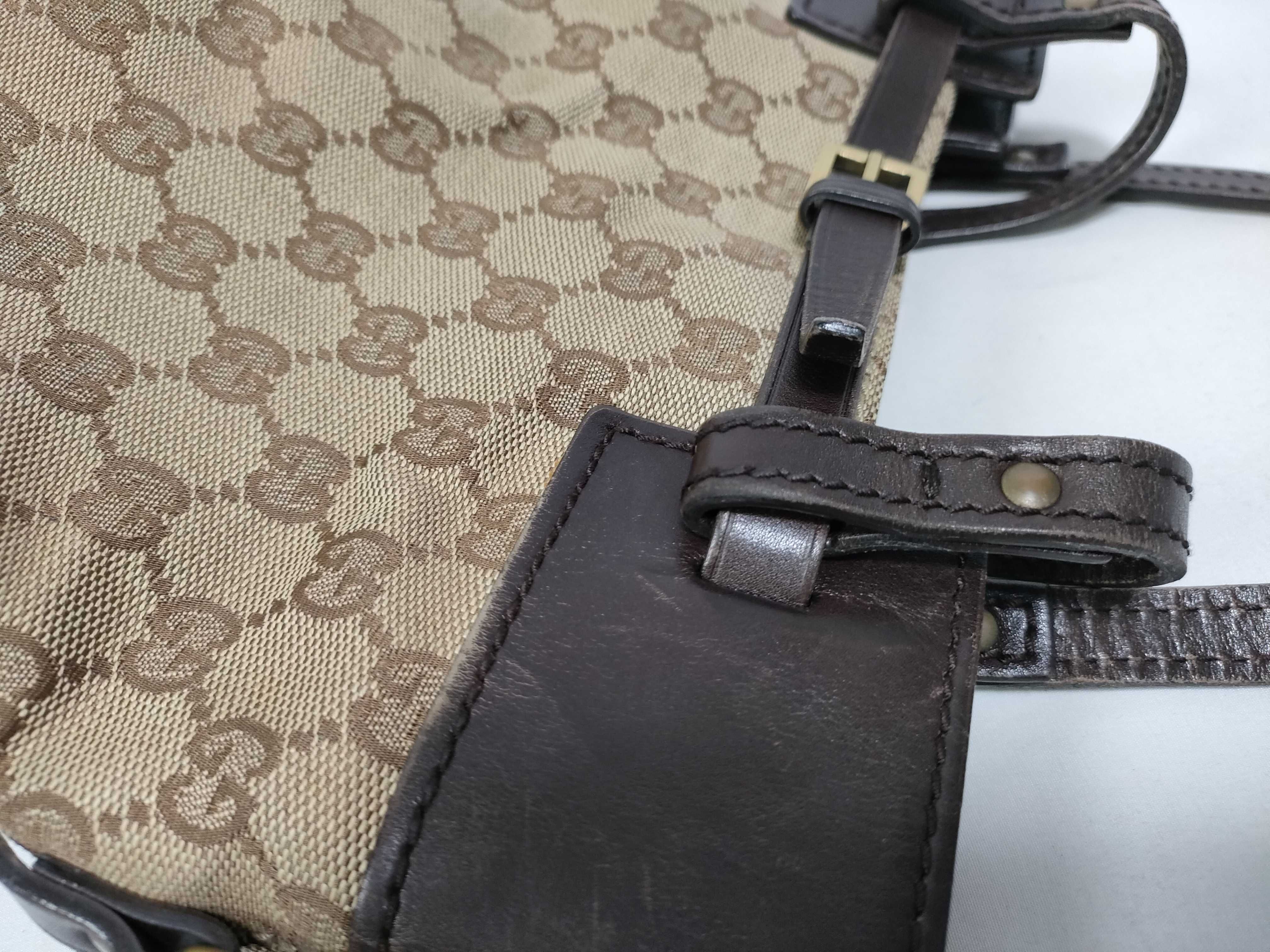 Canvas Leather Shoulder Bag — view 9