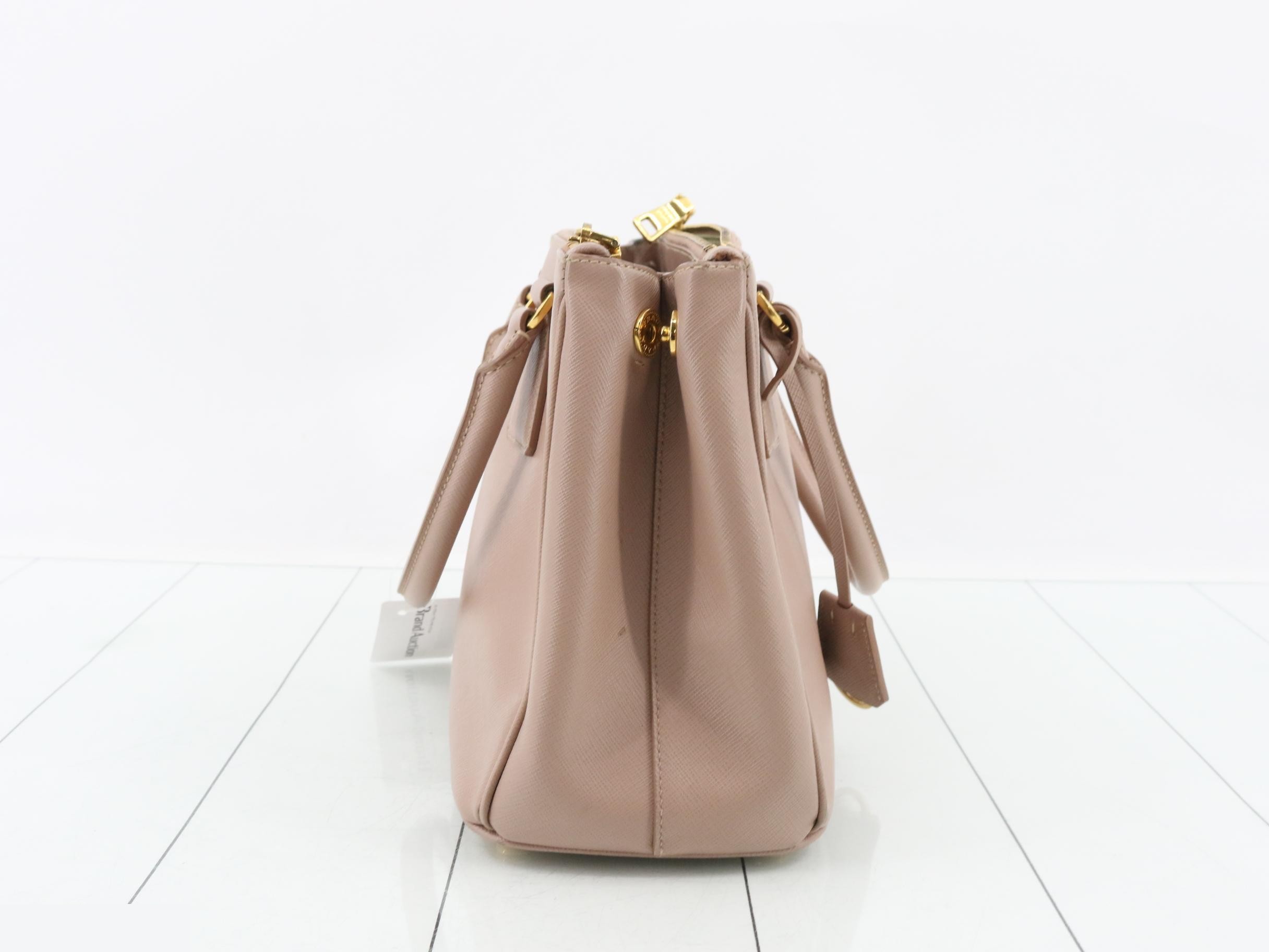 Galleria Saffiano Triangle Plate Handbag — view 4