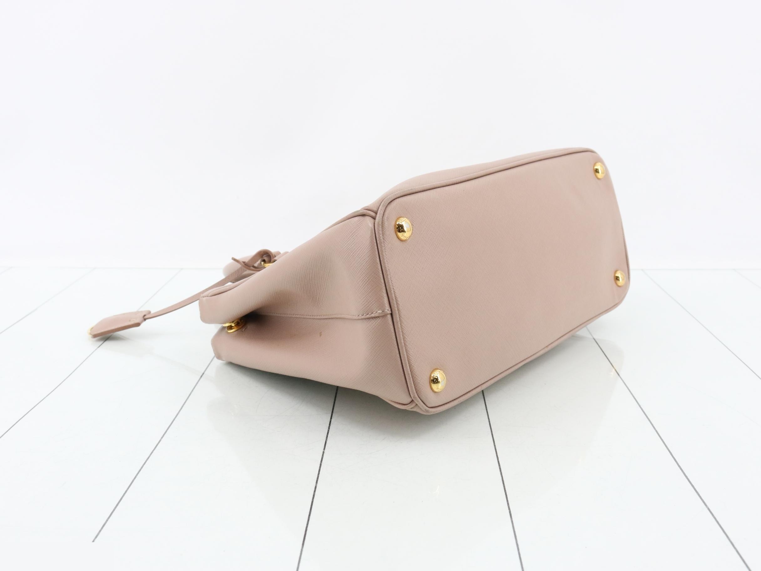 Galleria Saffiano Triangle Plate Handbag — view 5