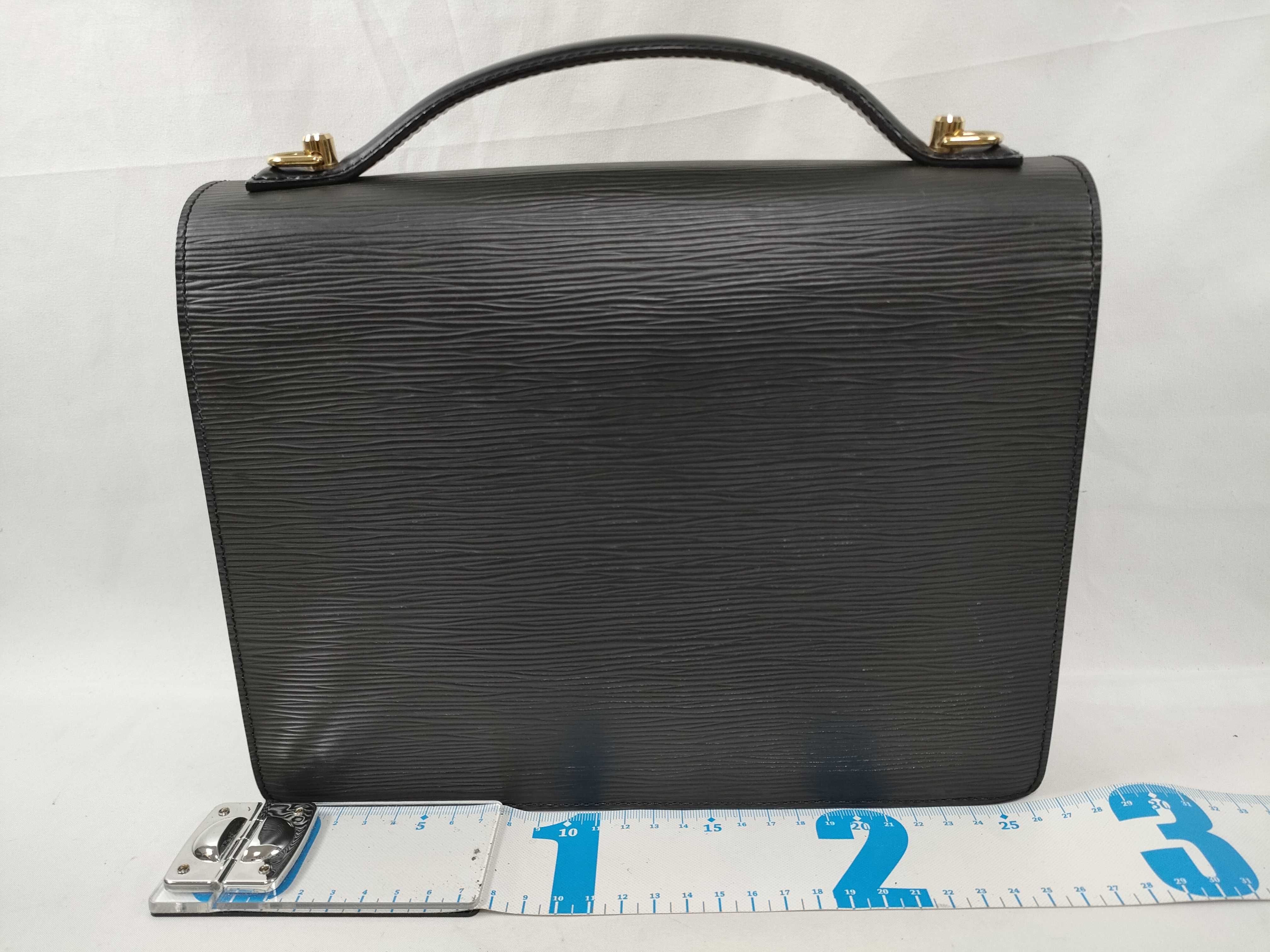 Epi Leather Handbag, Black — view 2