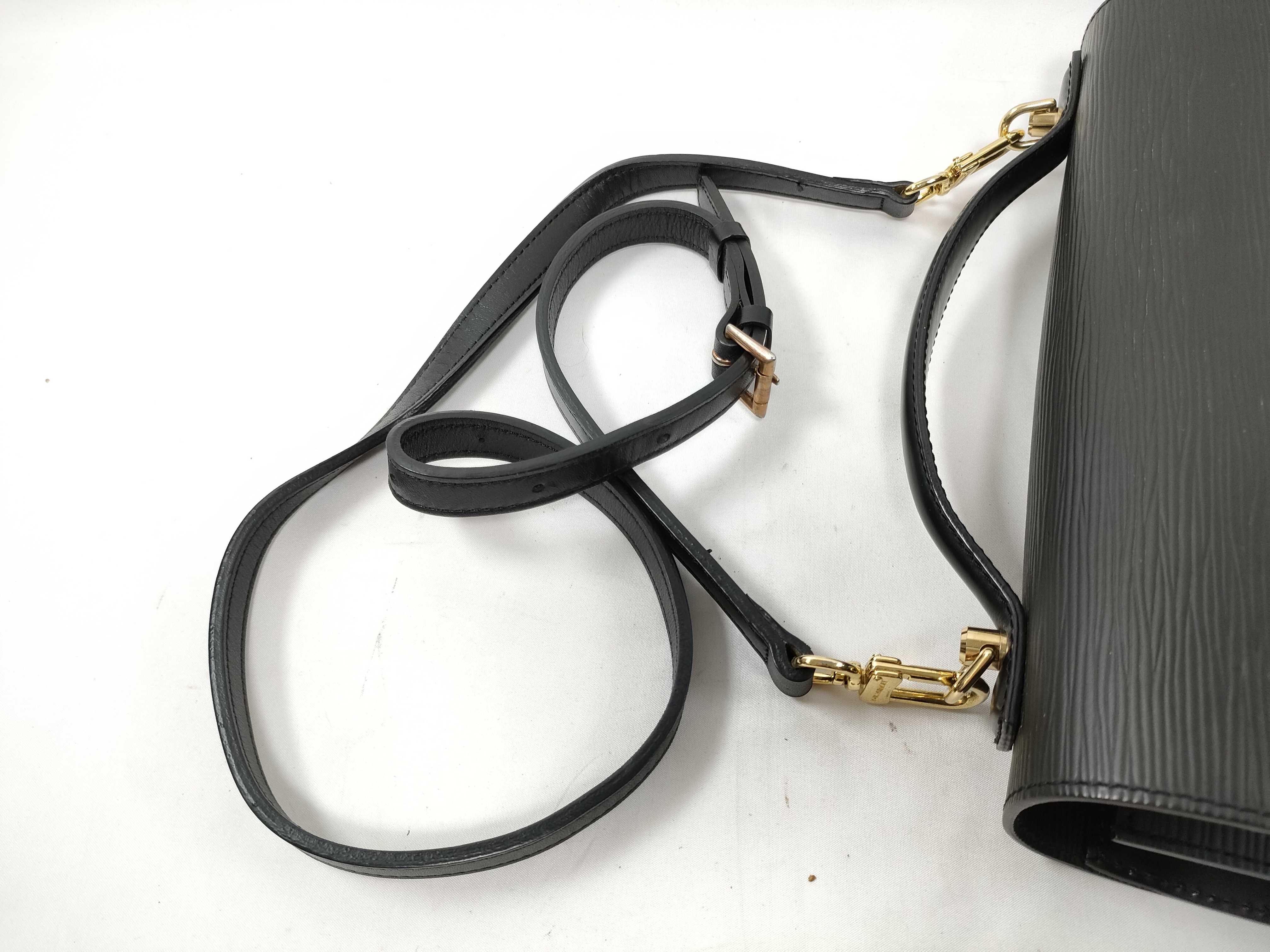 Epi Leather Handbag, Black — view 14