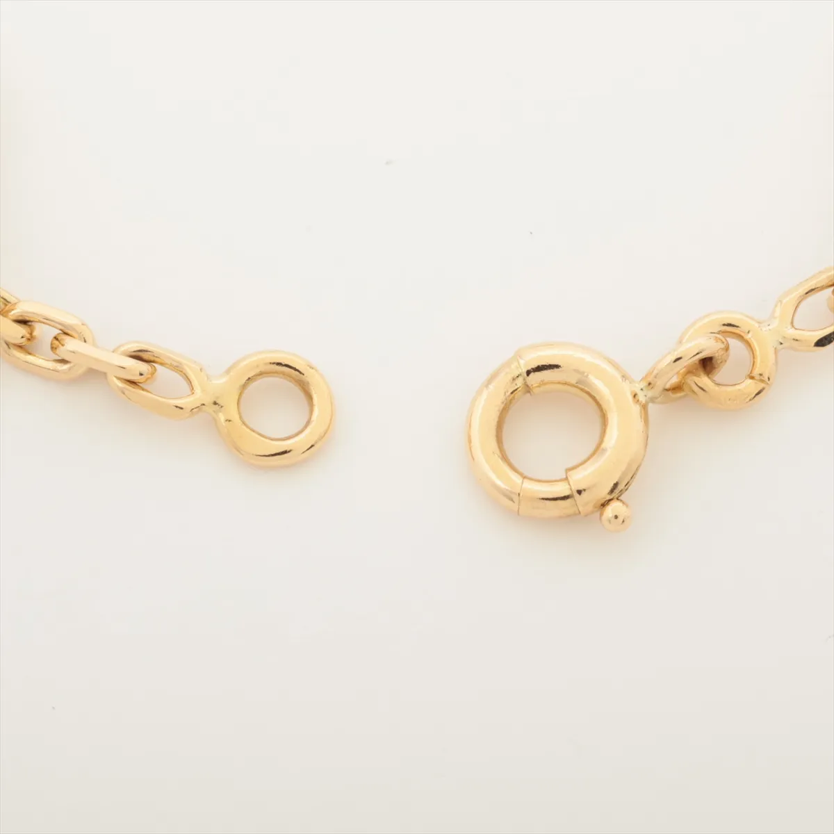 Vintage Alhambra 5P Bracelet 750 (Yellow Gold) 14.0g AL0200YG195 (Some dents) — view 4
