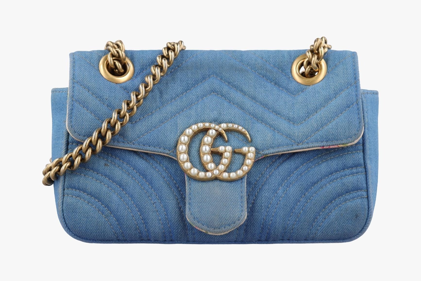 GG Marmont Denim Blue
