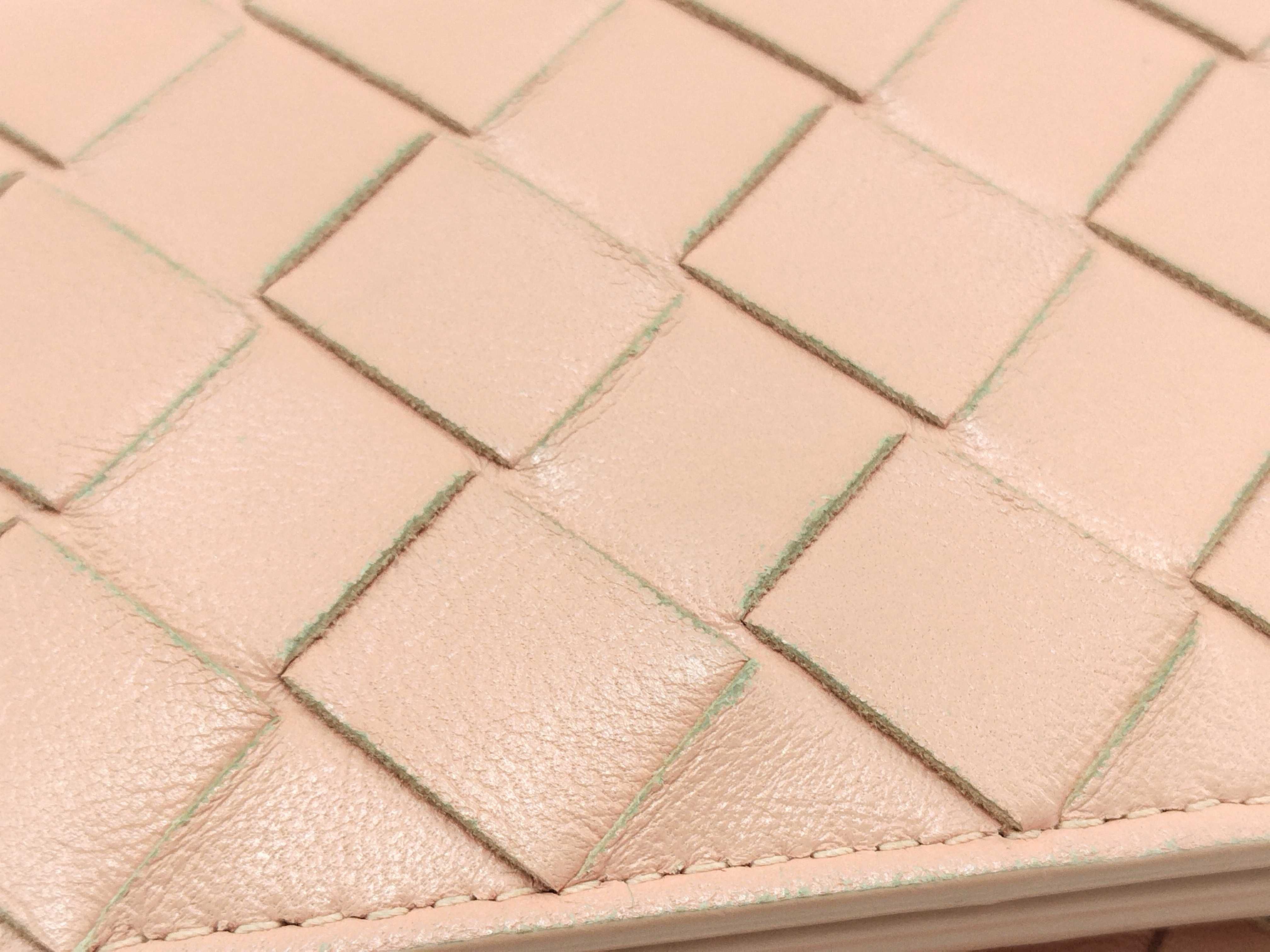 Intrecciato Compact Tri-fold Wallet (Pink) — view 14