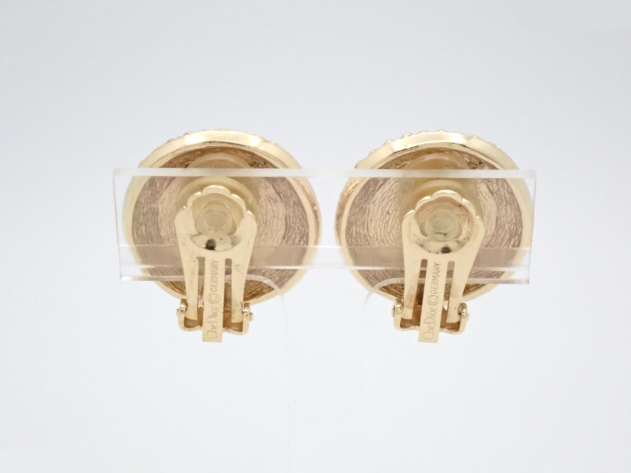 Other lines: Precious metal earrings, round, orange, gold. — view 2