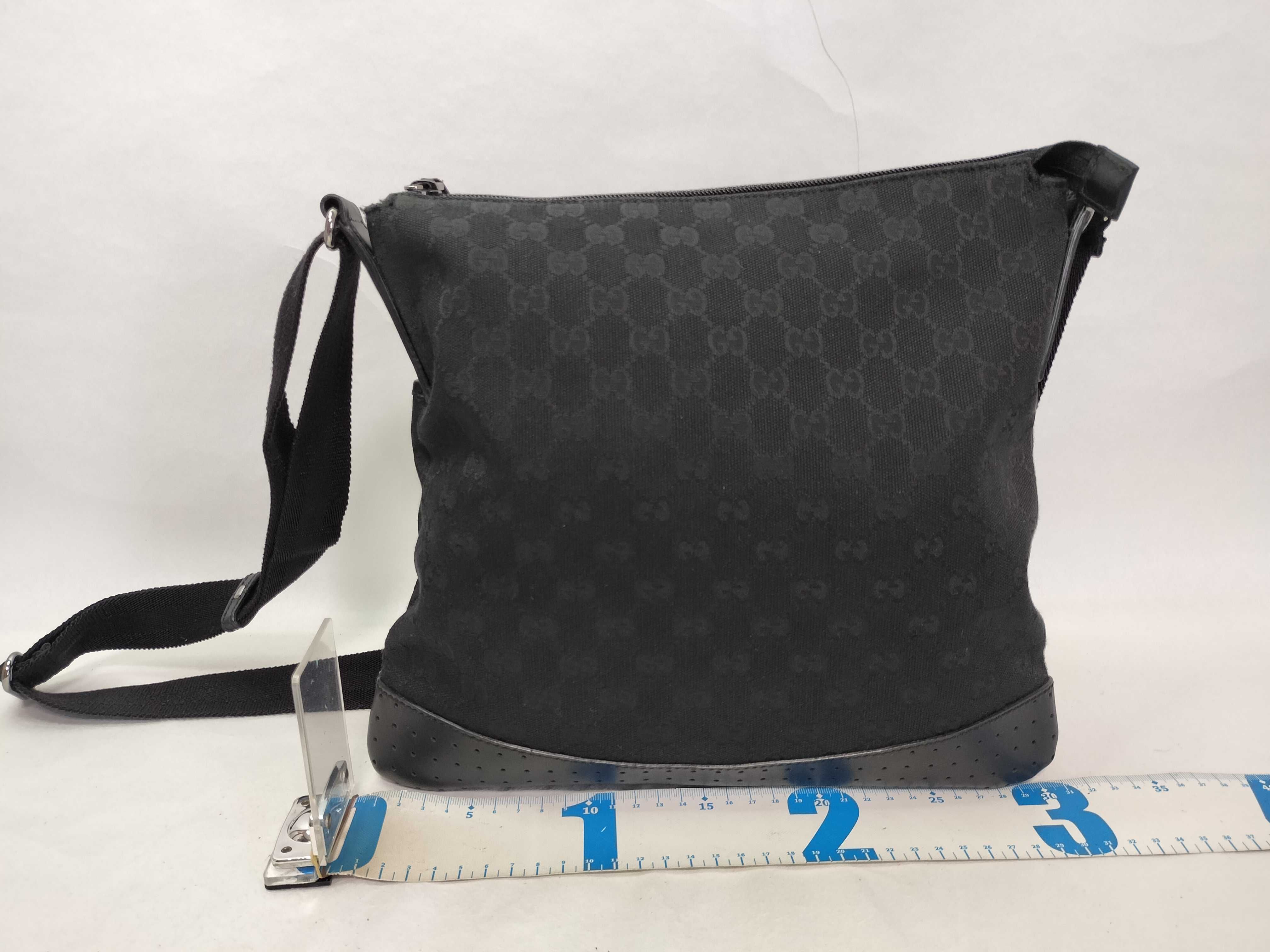 GG Canvas Shoulder Bag (Black) — view 2