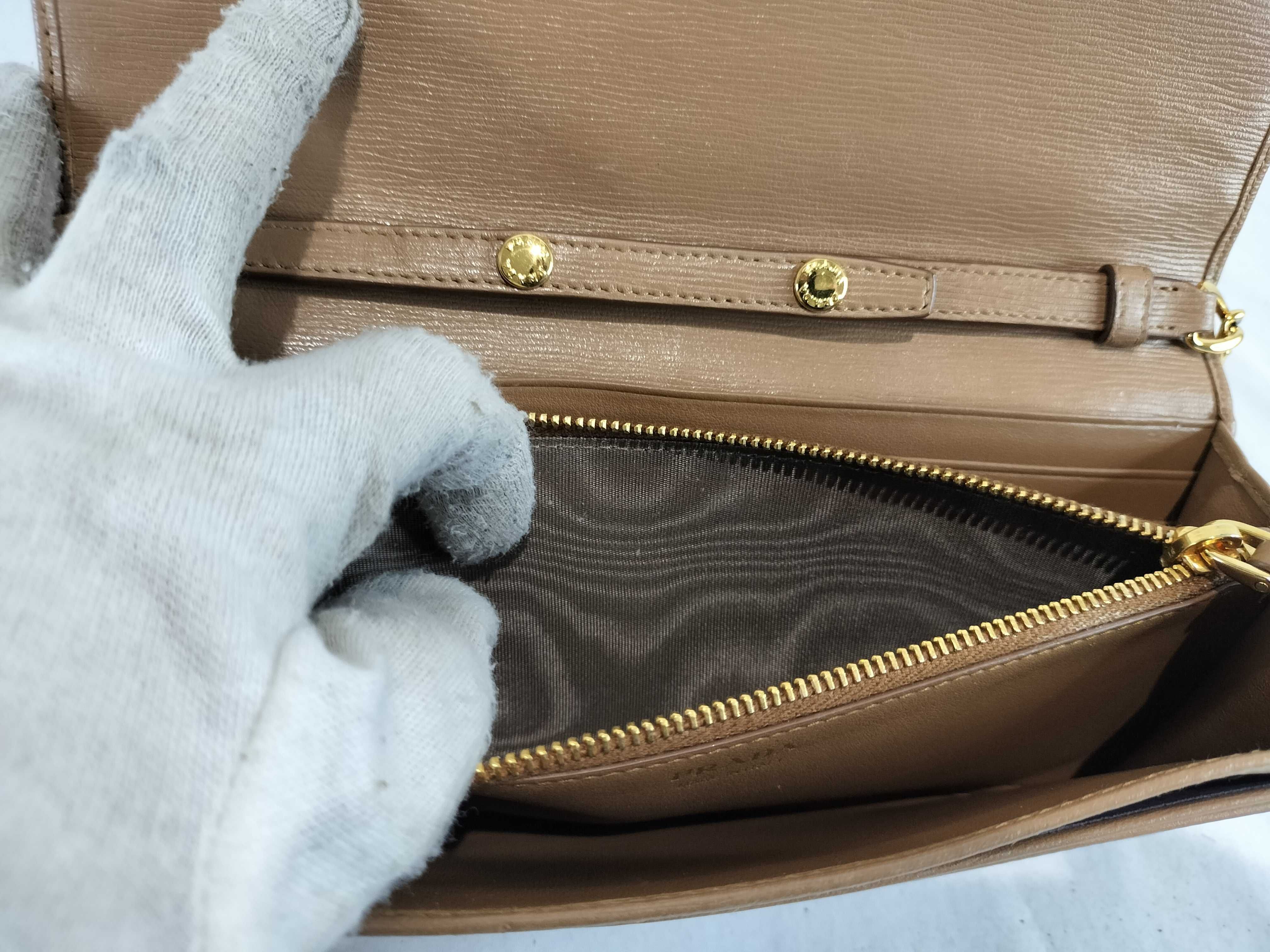 Saffiano Chain Wallet Shoulder Bag — view 12