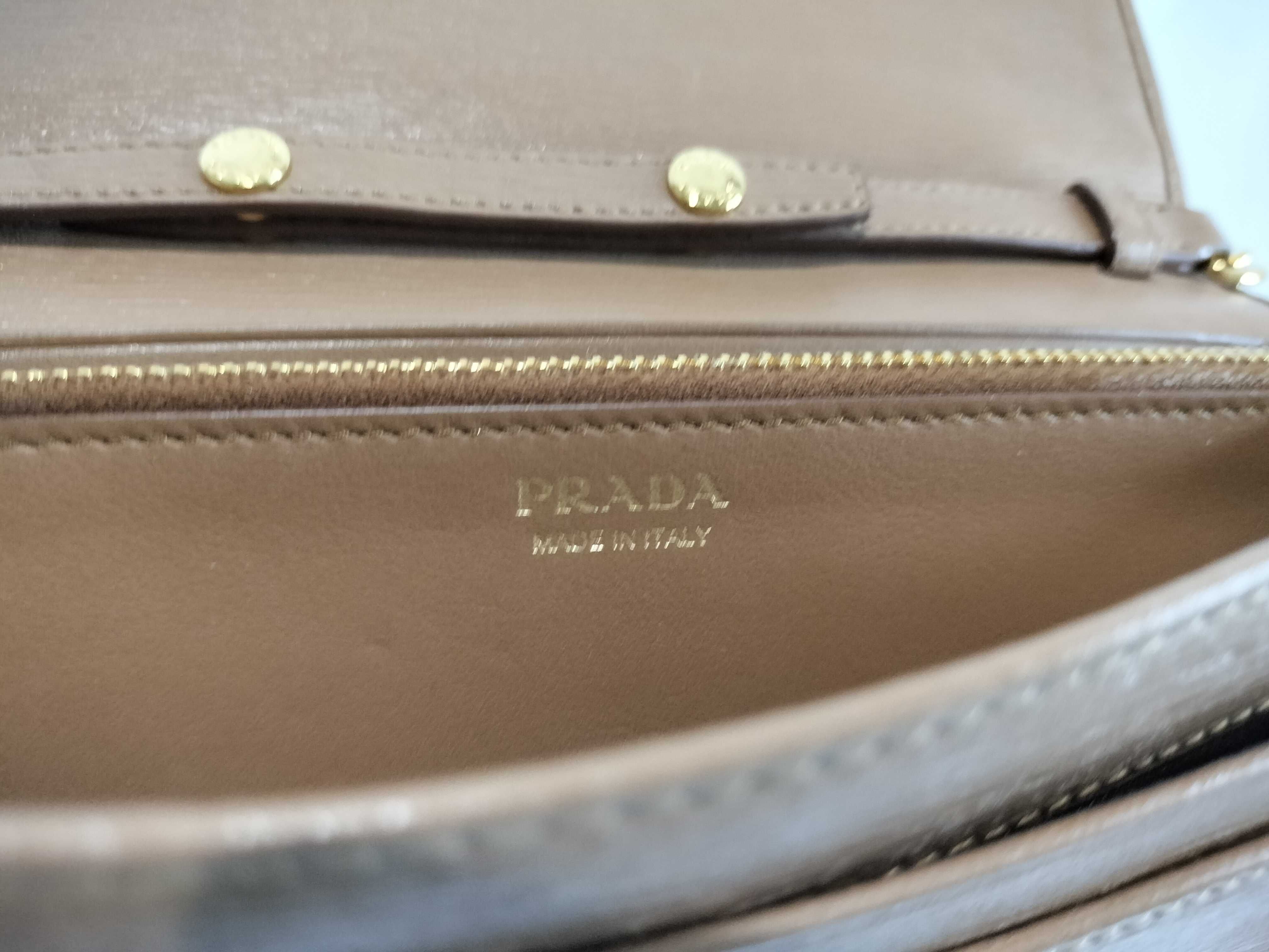 Saffiano Chain Wallet Shoulder Bag — view 13