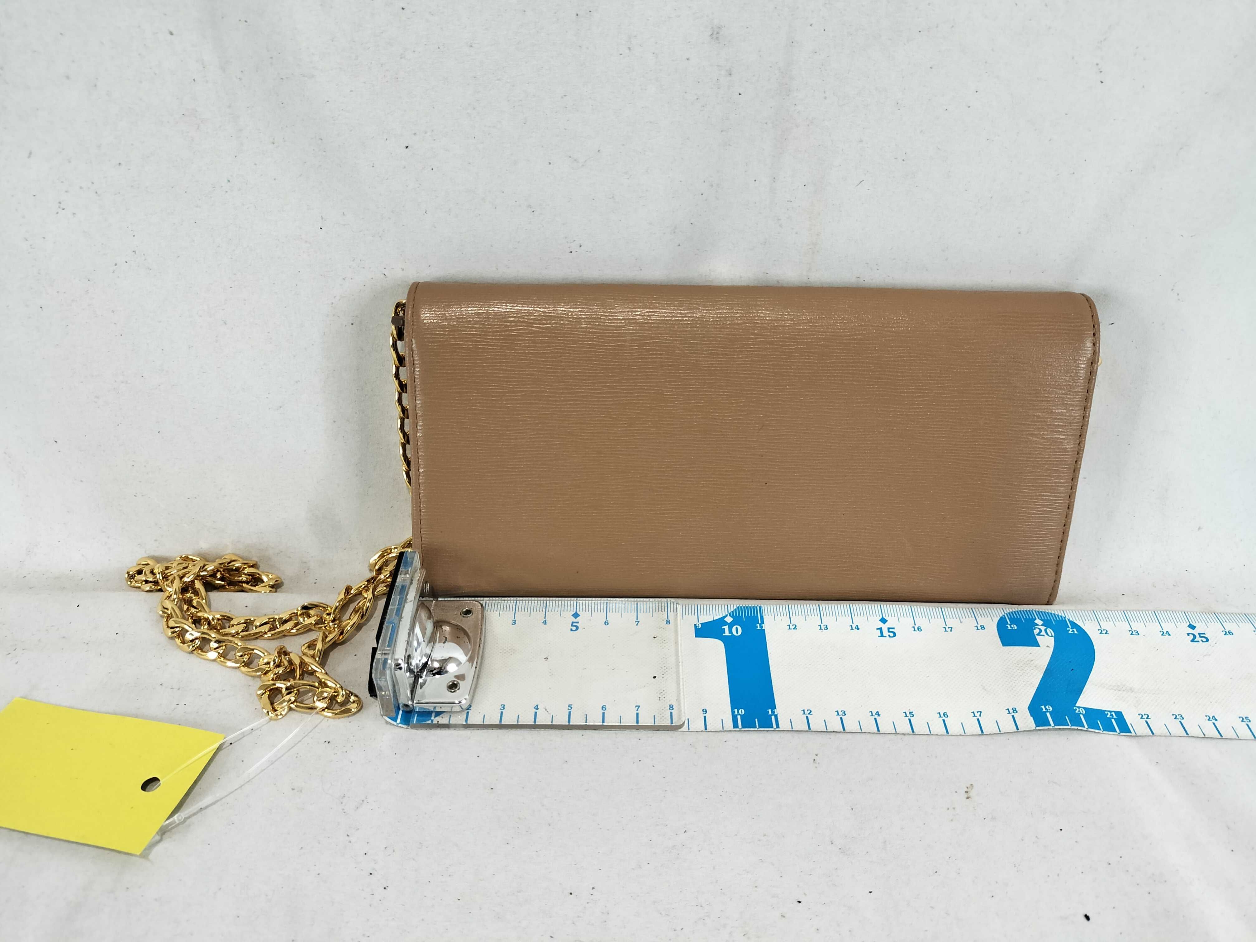 Saffiano Chain Wallet Shoulder Bag — view 3