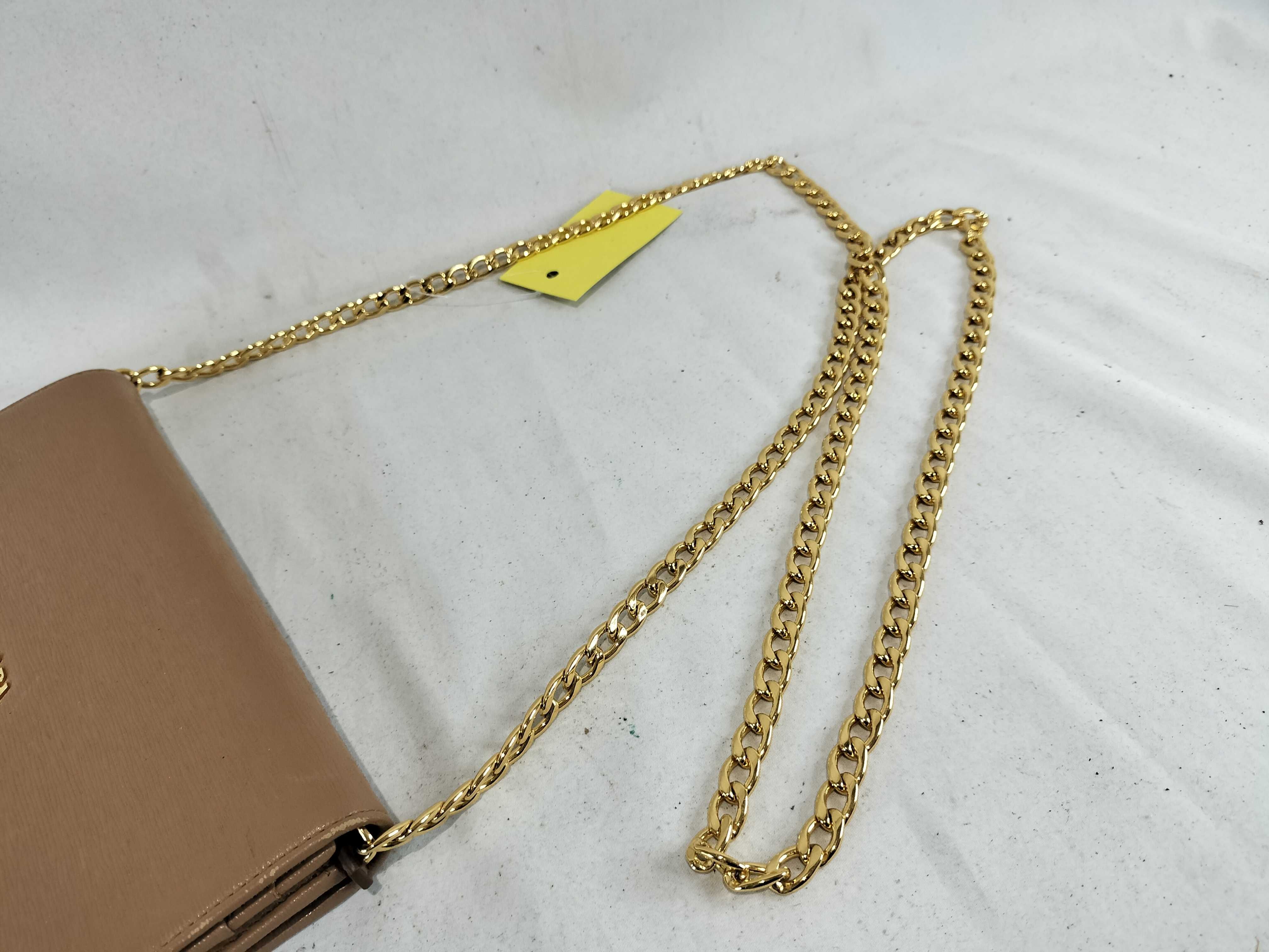 Saffiano Chain Wallet Shoulder Bag — view 4