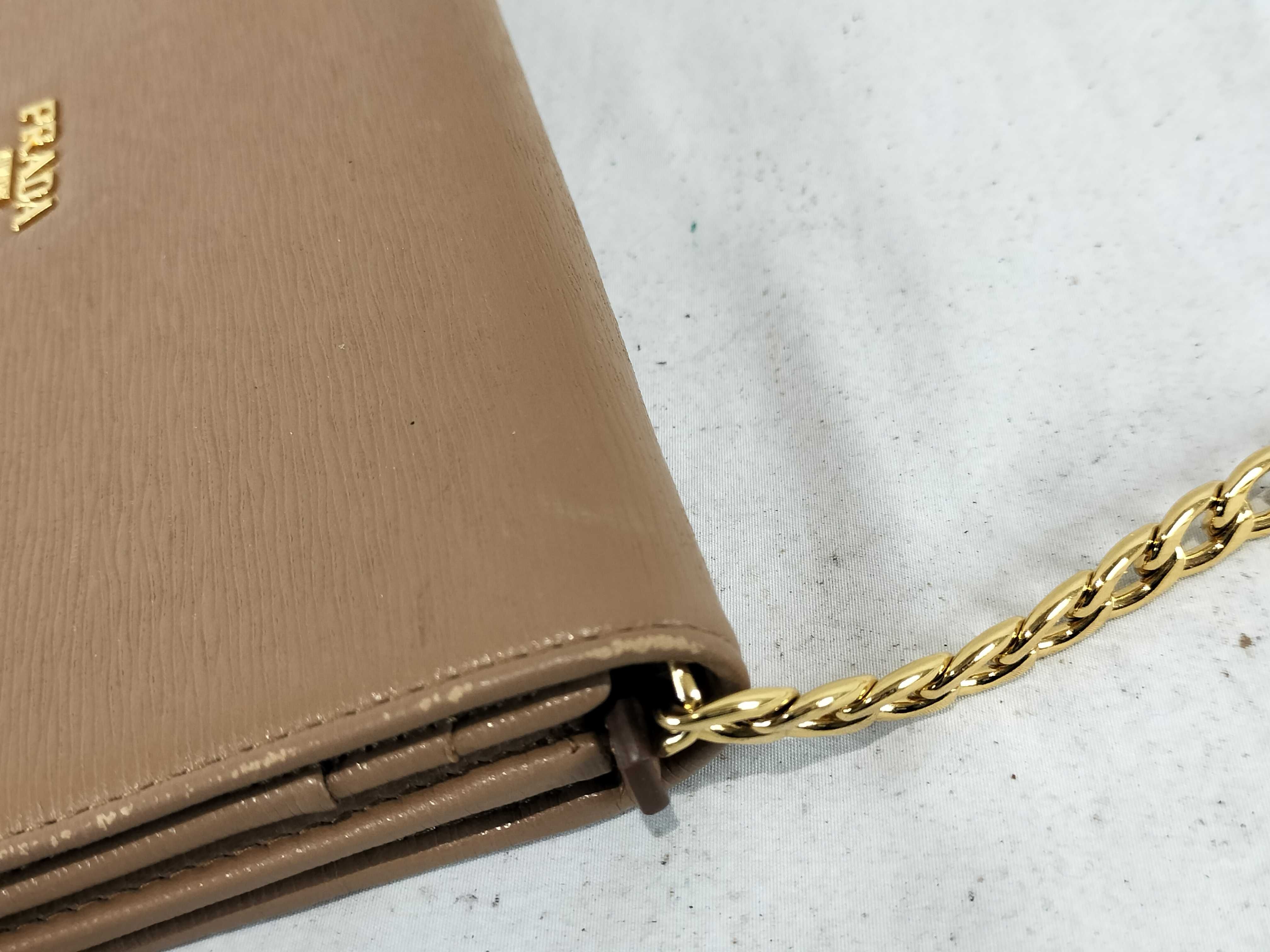 Saffiano Chain Wallet Shoulder Bag — view 6