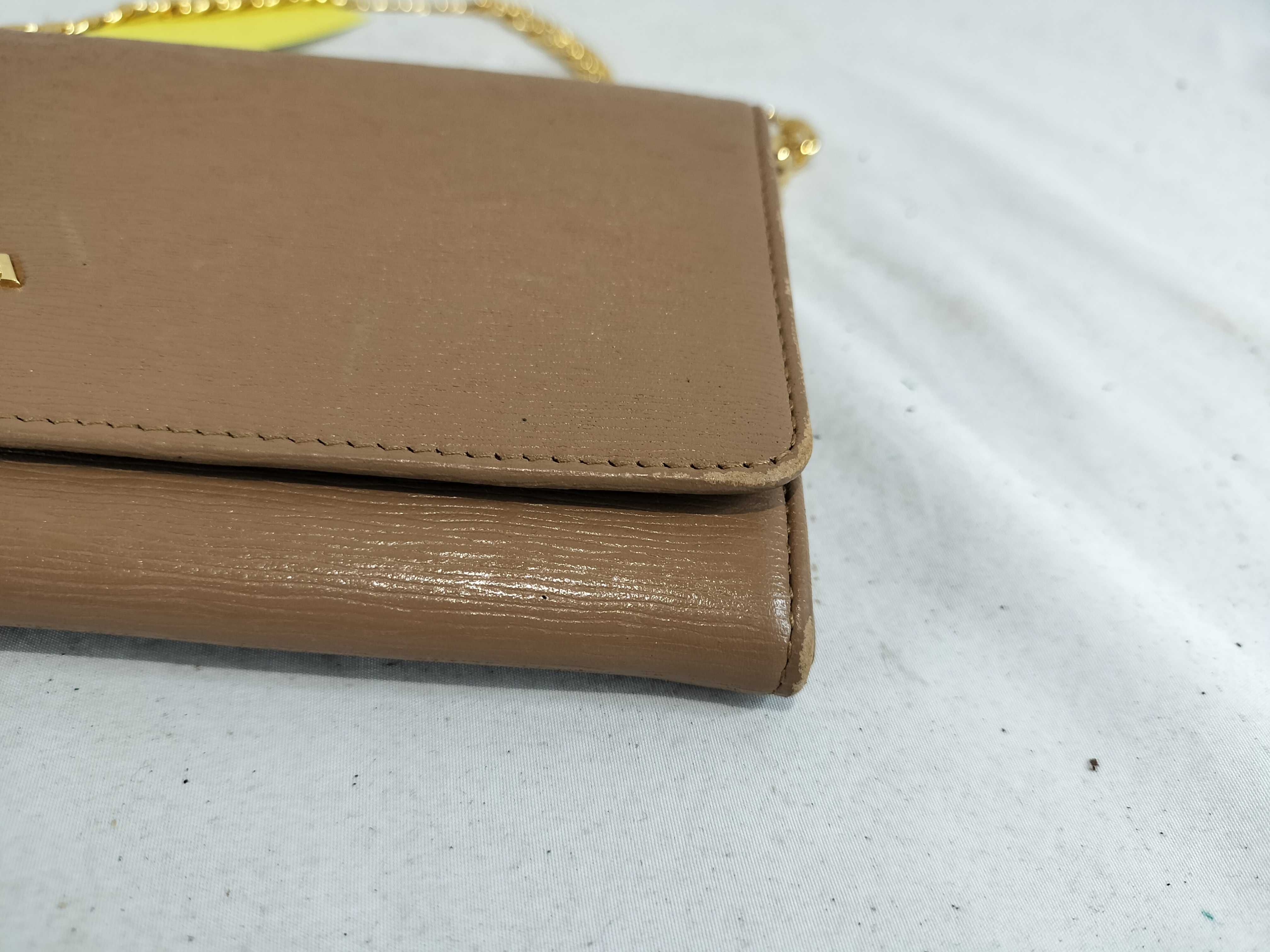 Saffiano Chain Wallet Shoulder Bag — view 7