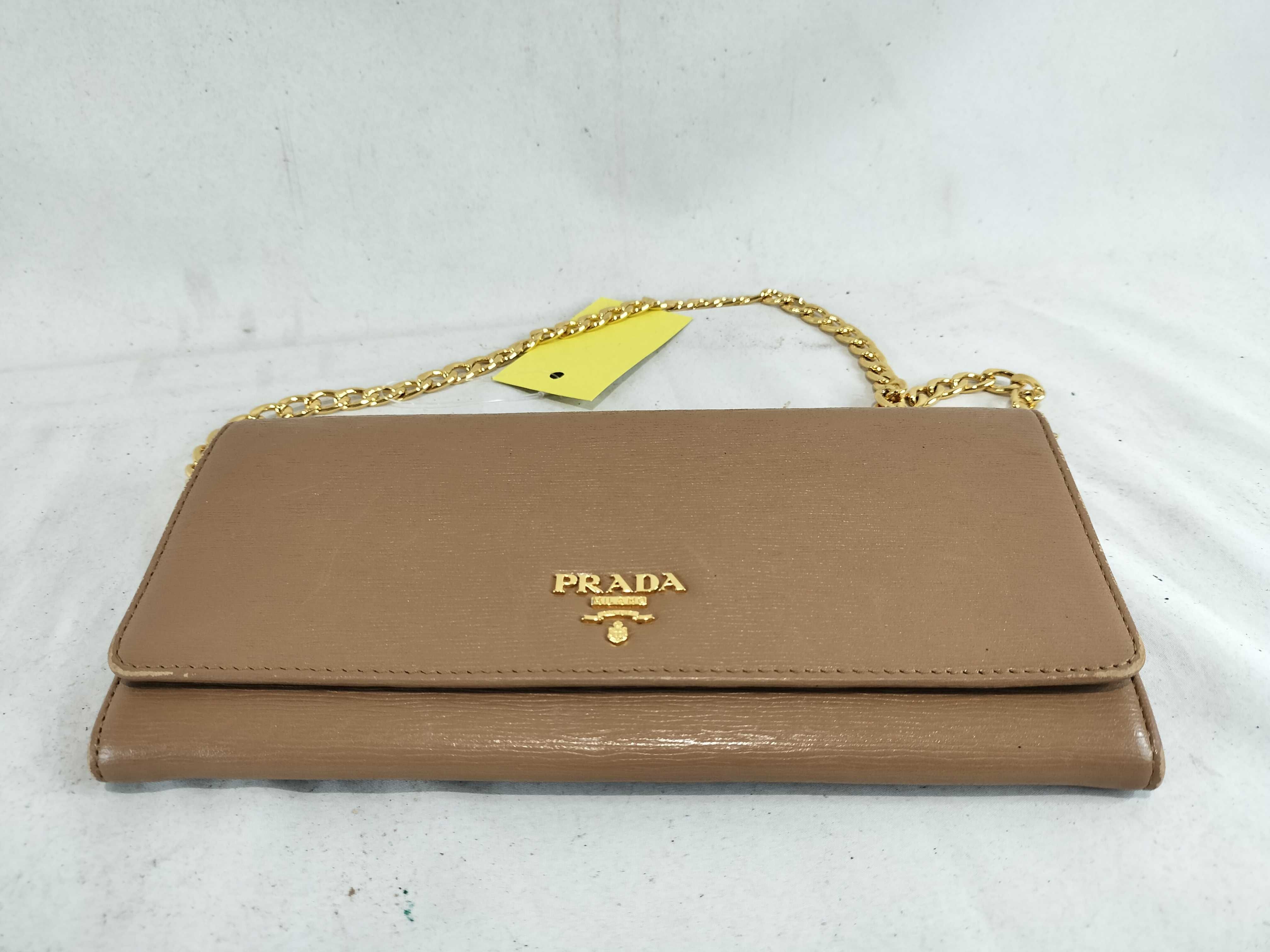 Saffiano Chain Wallet Shoulder Bag — view 8