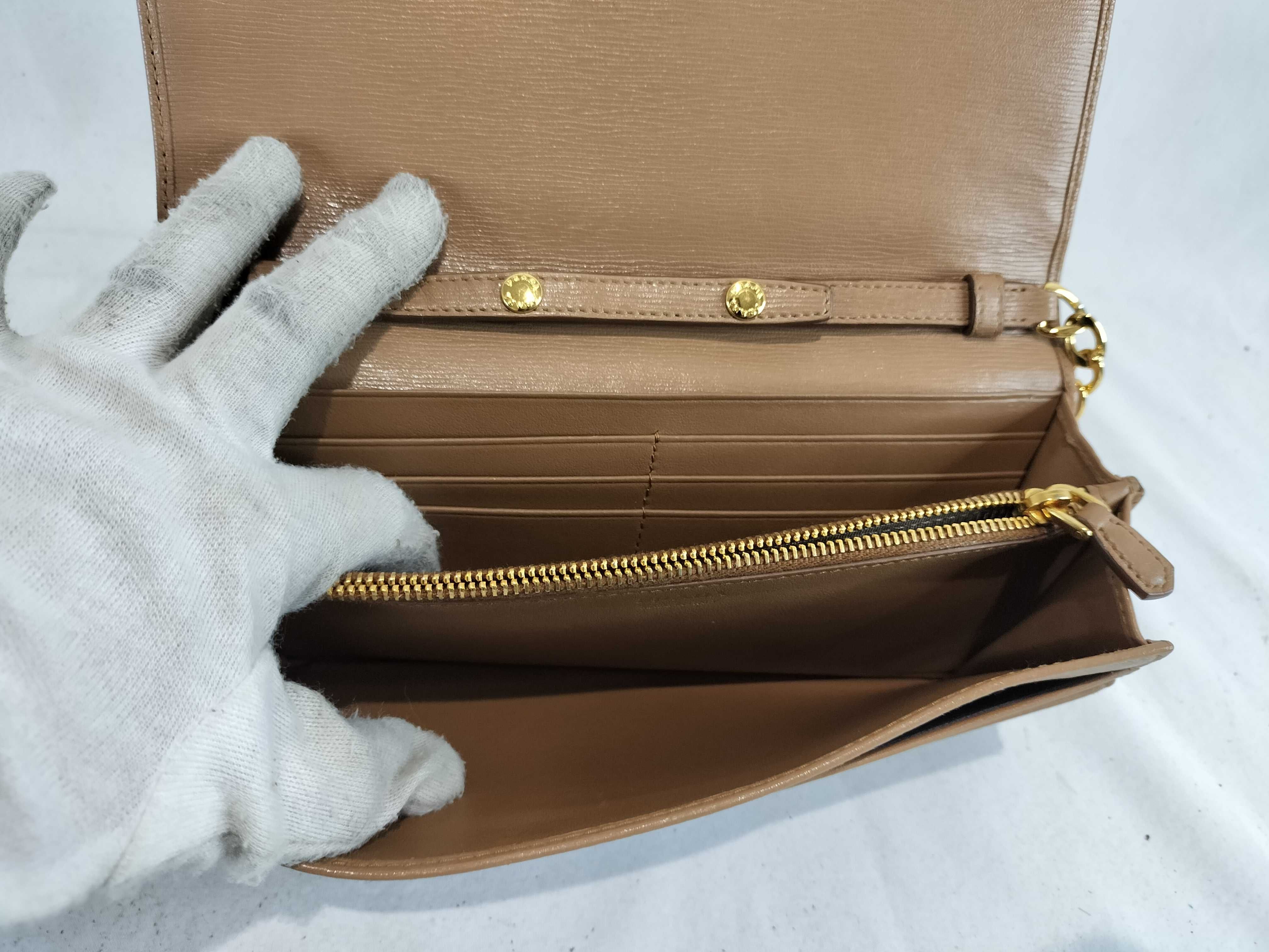 Saffiano Chain Wallet Shoulder Bag — view 10