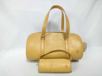 Epi Leather Handbag, Yellow Handbag