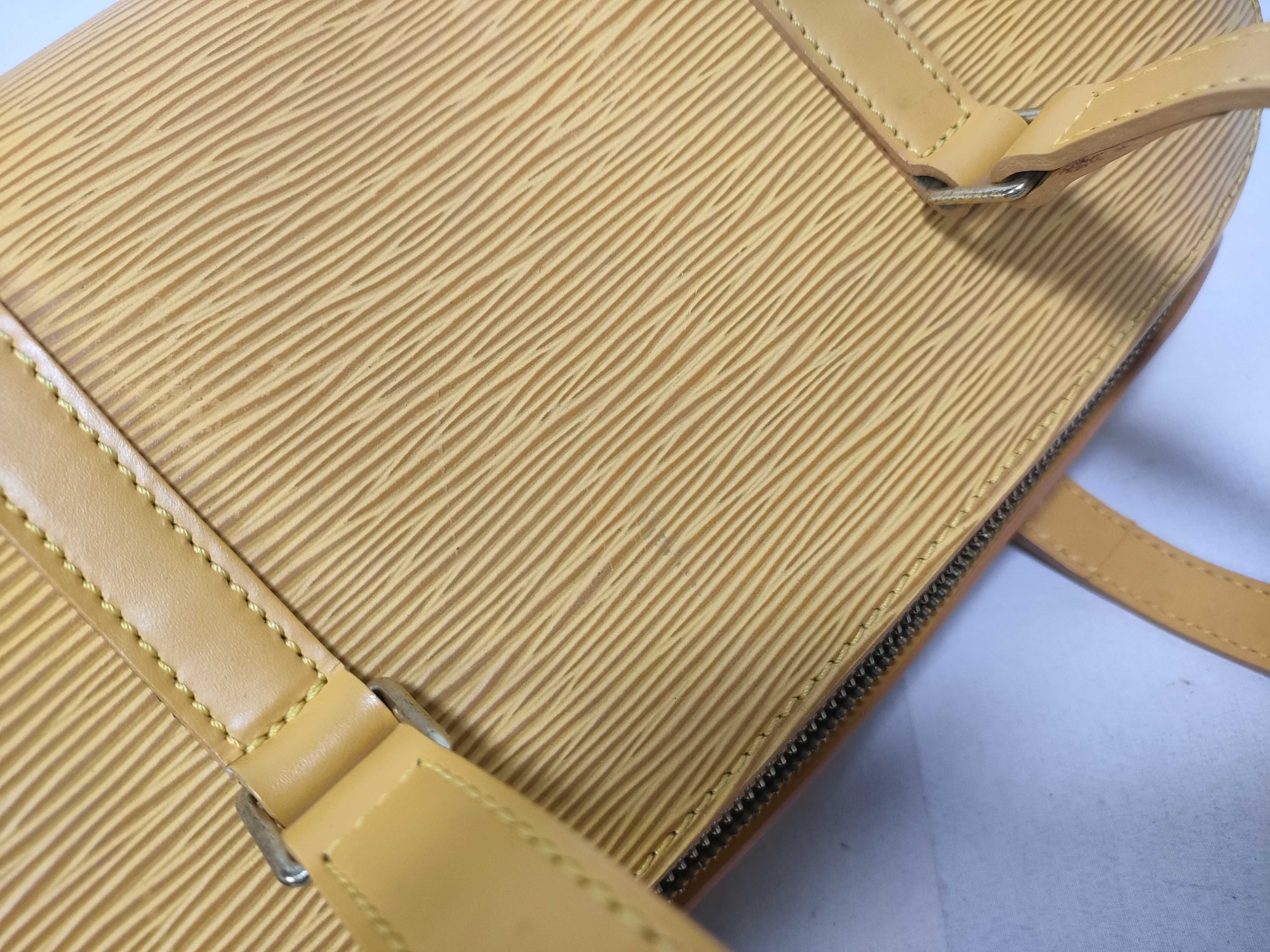 Epi Leather Handbag, Yellow Handbag — view 11