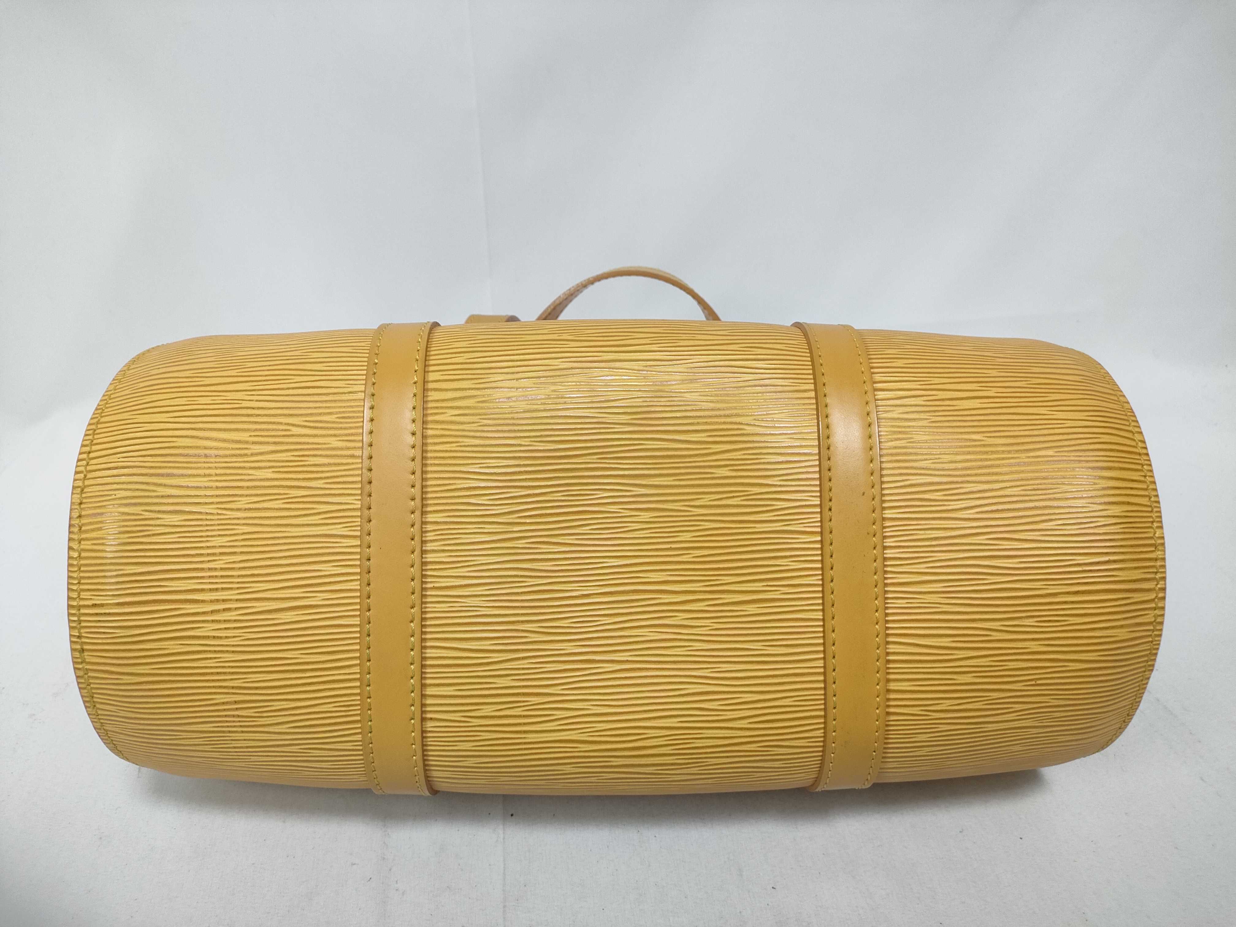 Epi Leather Handbag, Yellow Handbag — view 3