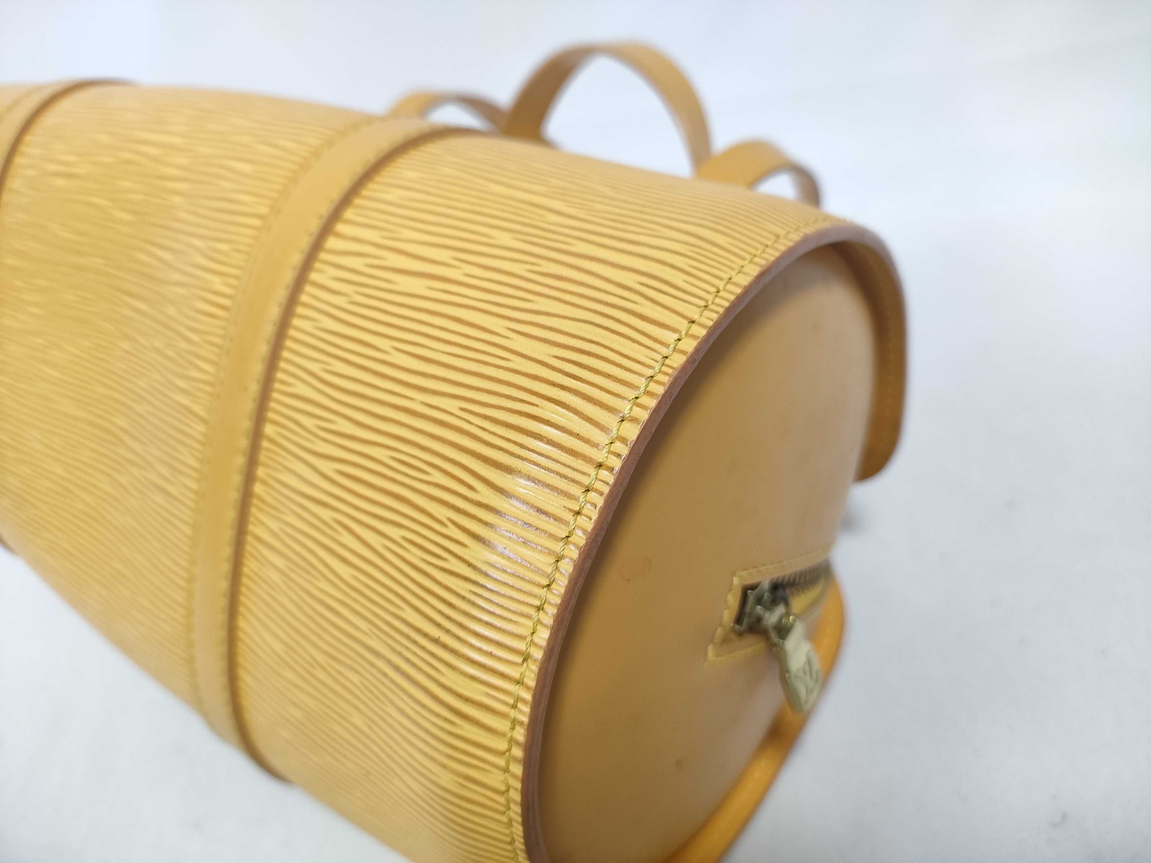 Epi Leather Handbag, Yellow Handbag — view 4