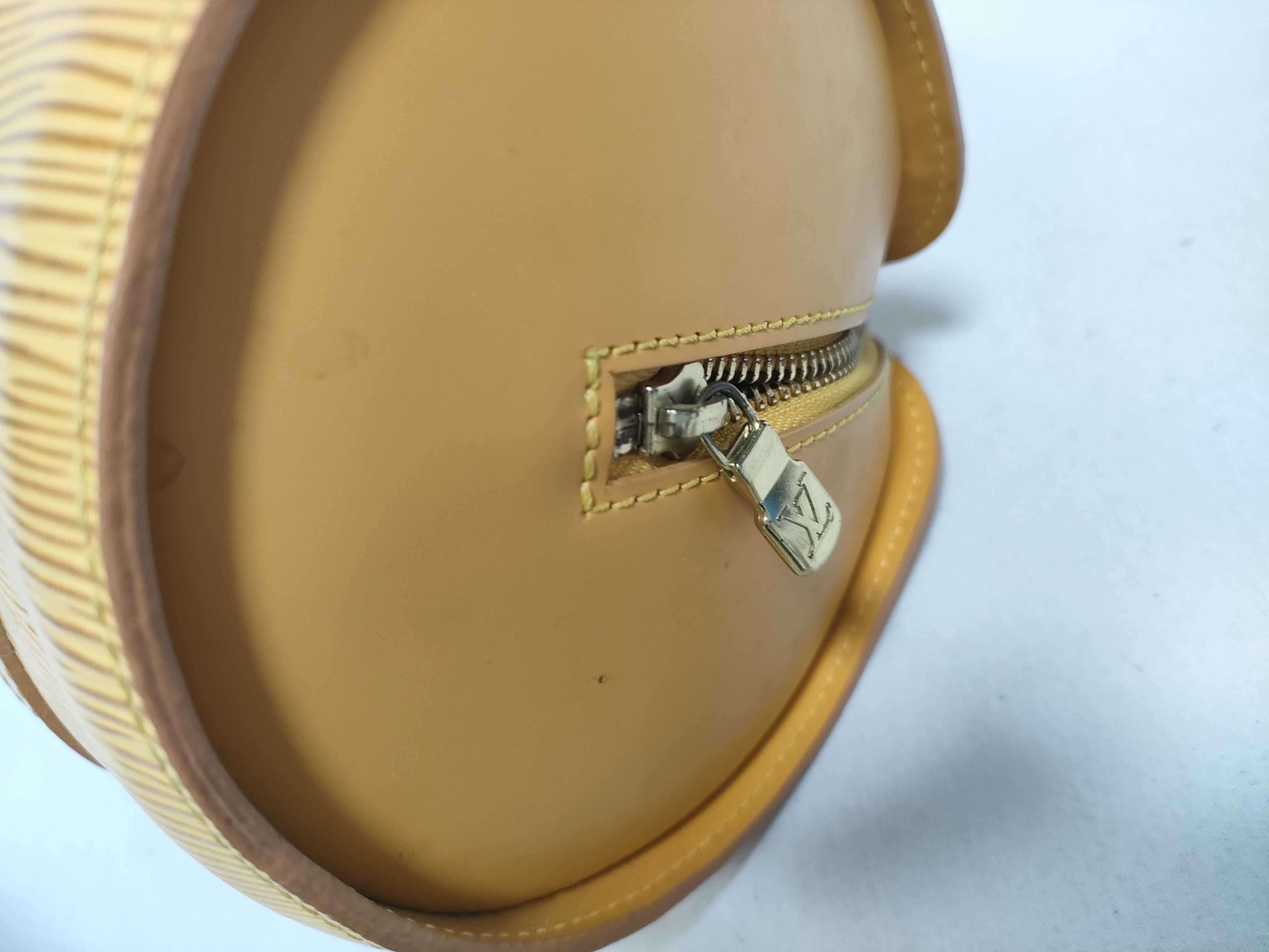 Epi Leather Handbag, Yellow Handbag — view 5