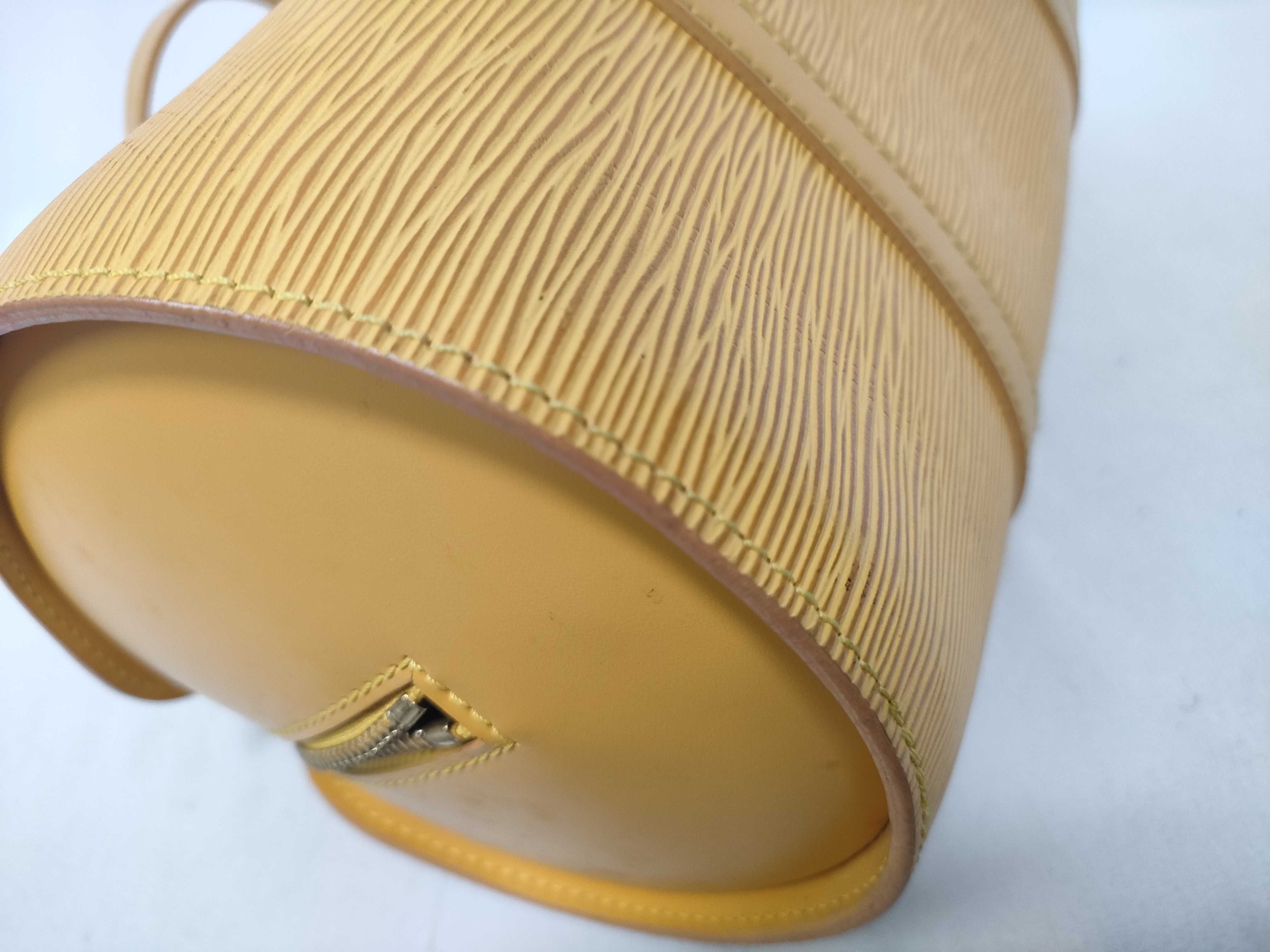 Epi Leather Handbag, Yellow Handbag — view 6