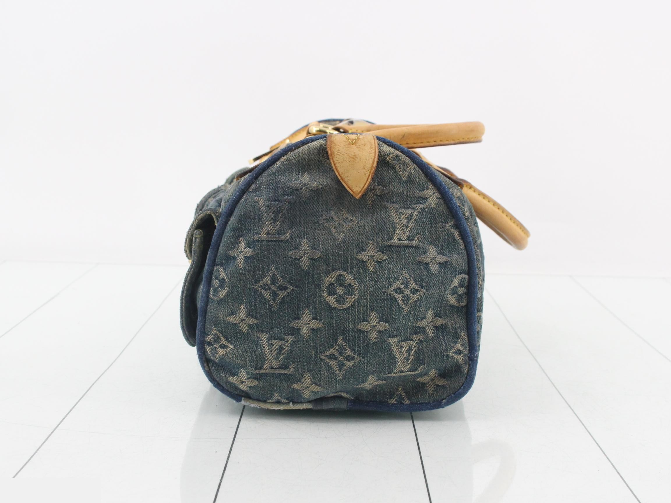 Monogram Denim Neo Speedy — view 3