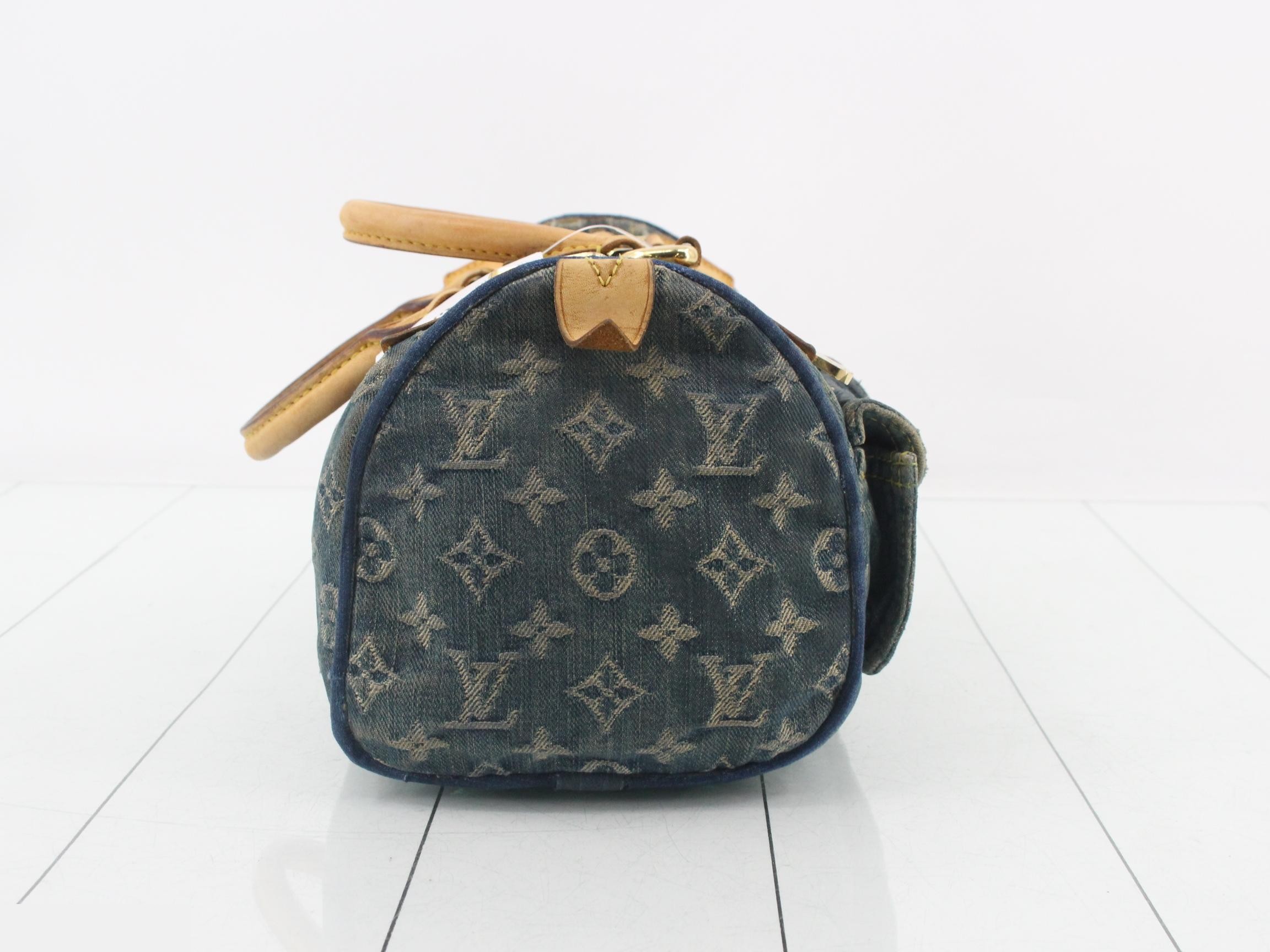 Monogram Denim Neo Speedy — view 4