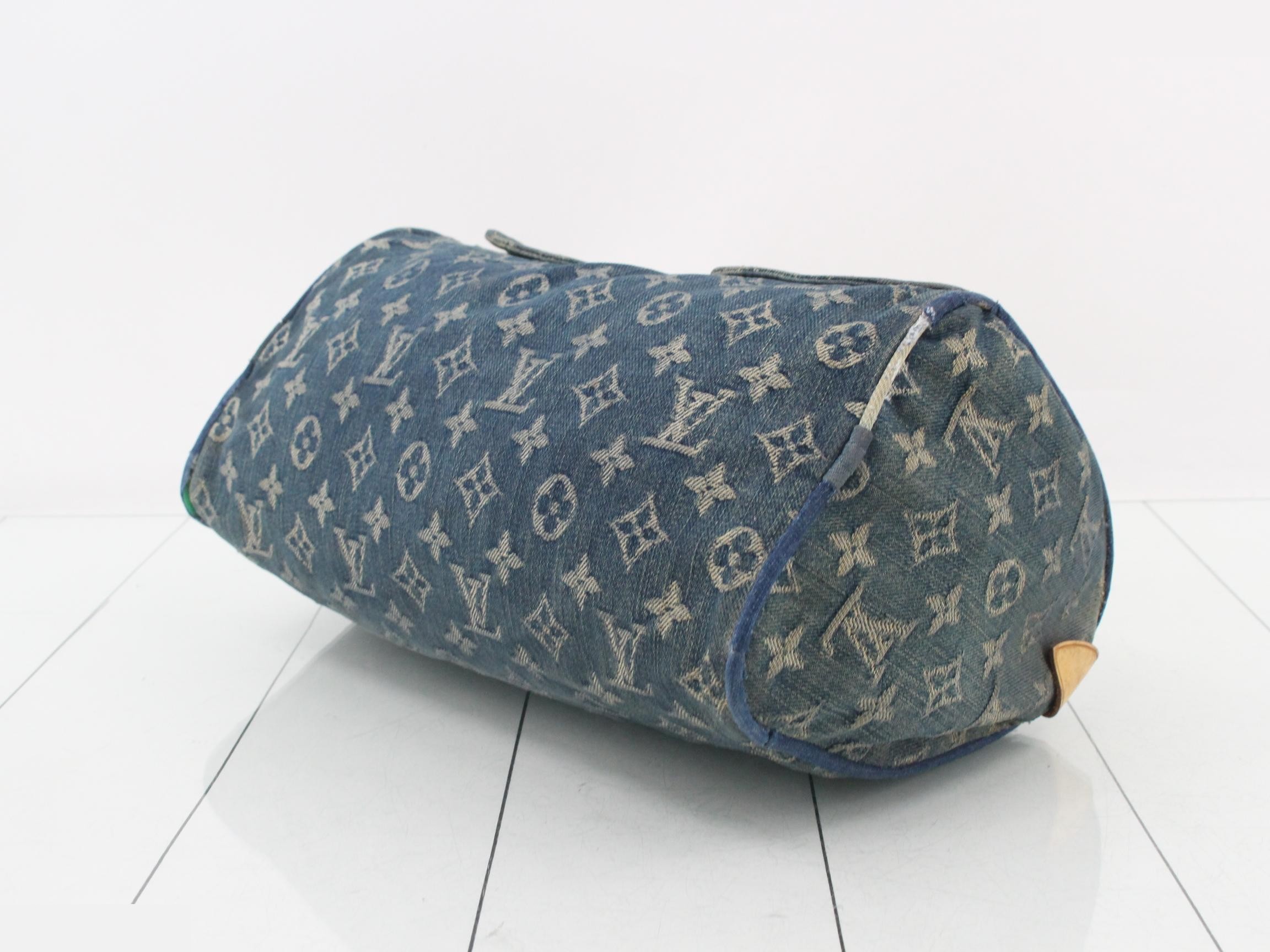 Monogram Denim Neo Speedy — view 6