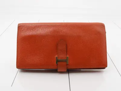 Bearn wallet by Hermes, with X stamp.