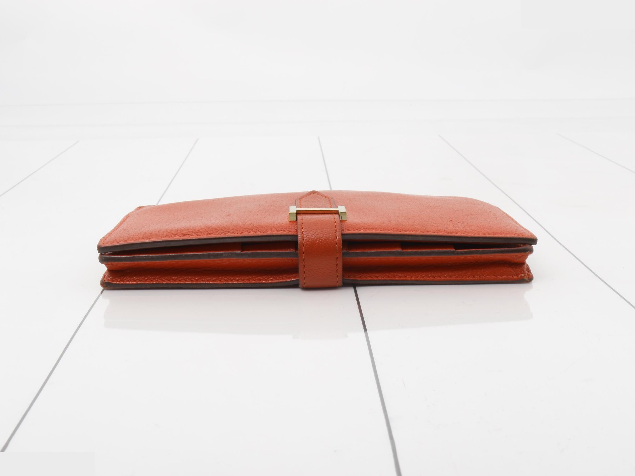 Bearn wallet by Hermes, with X stamp. — view 3
