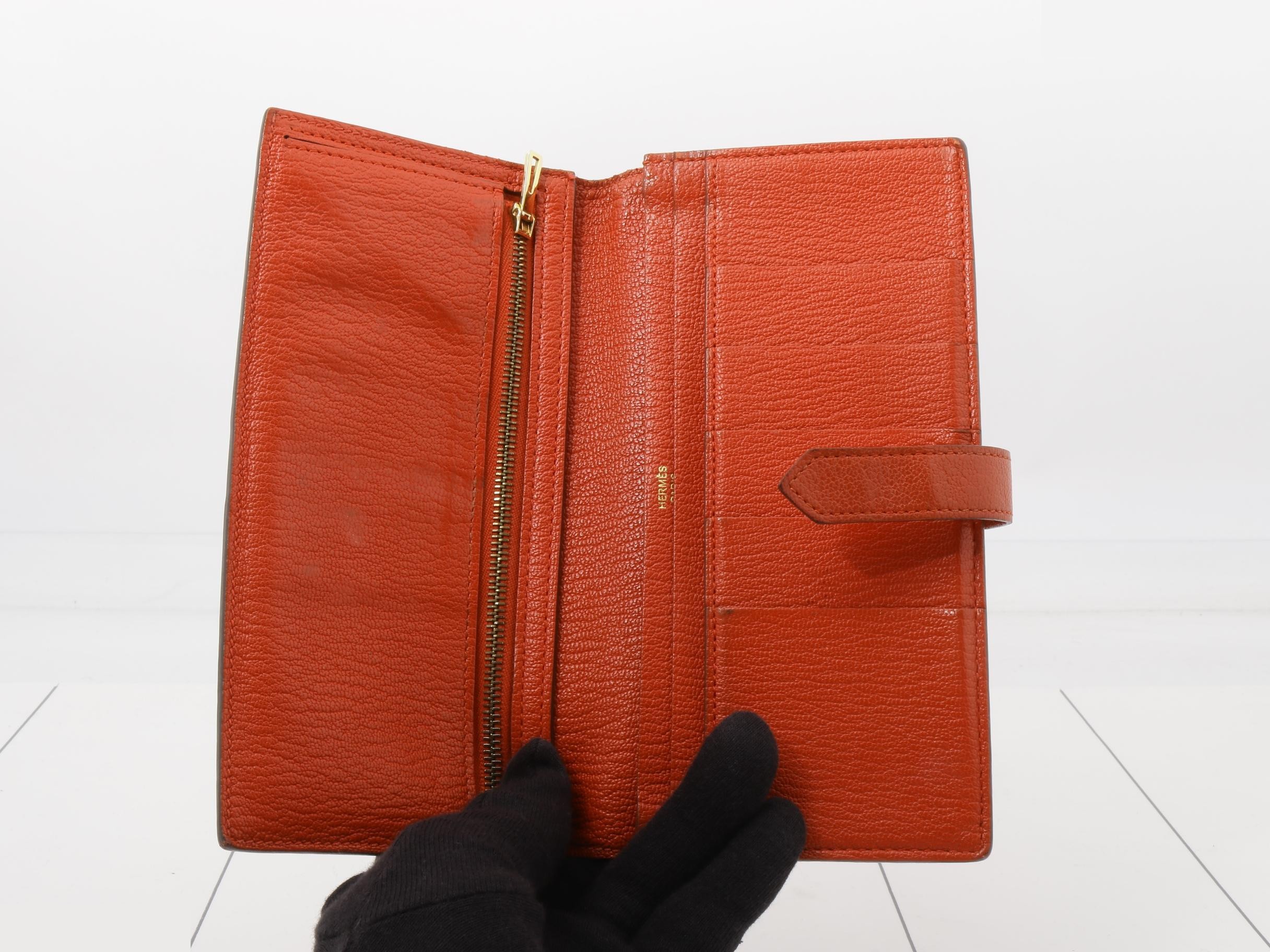 Bearn wallet by Hermes, with X stamp. — view 4